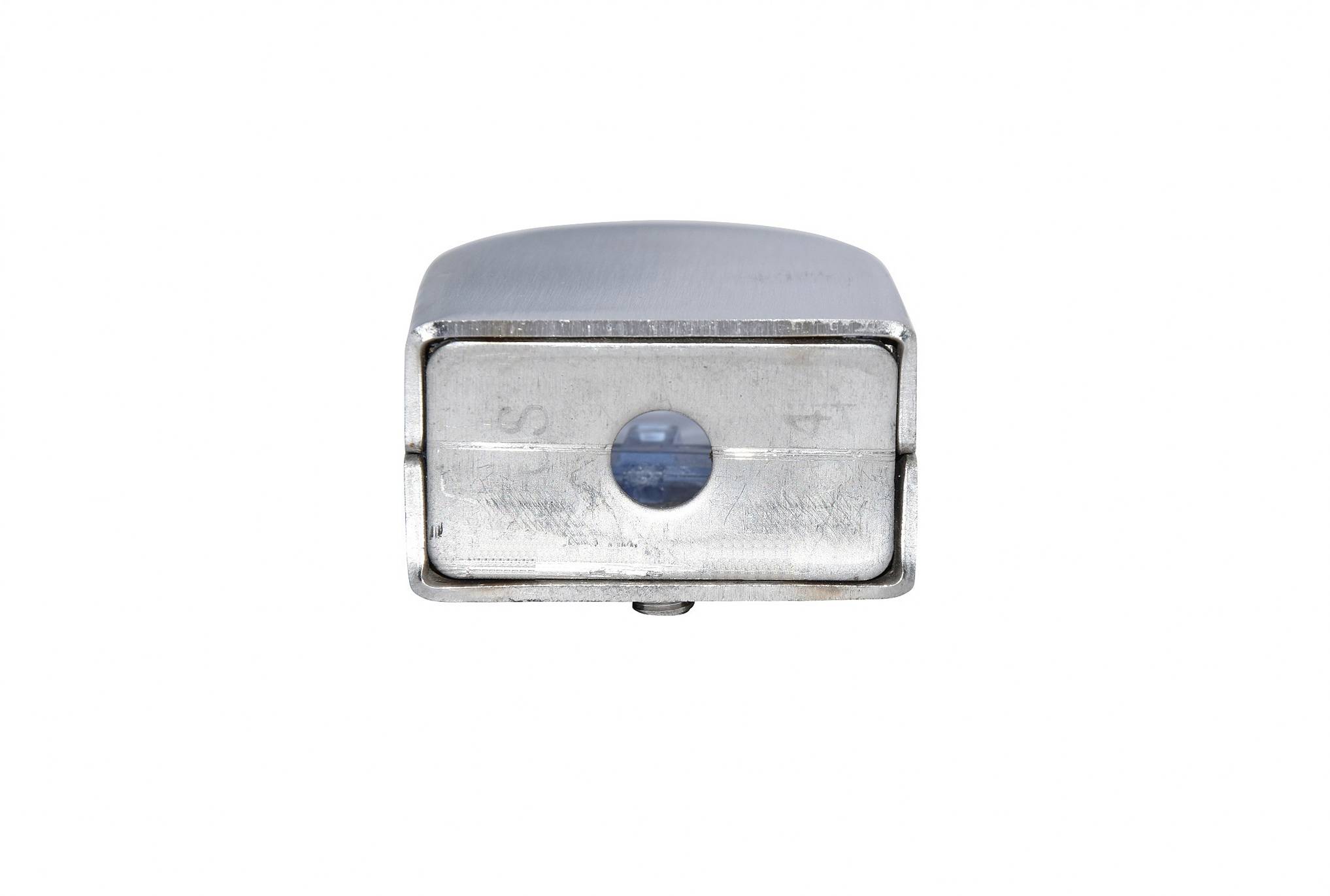 Glashalter Klemmhalter Glasklemme Edelstahl Scheibensicherung eckig rund V2A C: 10-12mm Glassärke, Rund