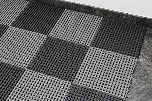 Profi Bodenrost Duschmatte Schwimmbad Sauna Antirutschmatte Badvorleger XXL Schwarz