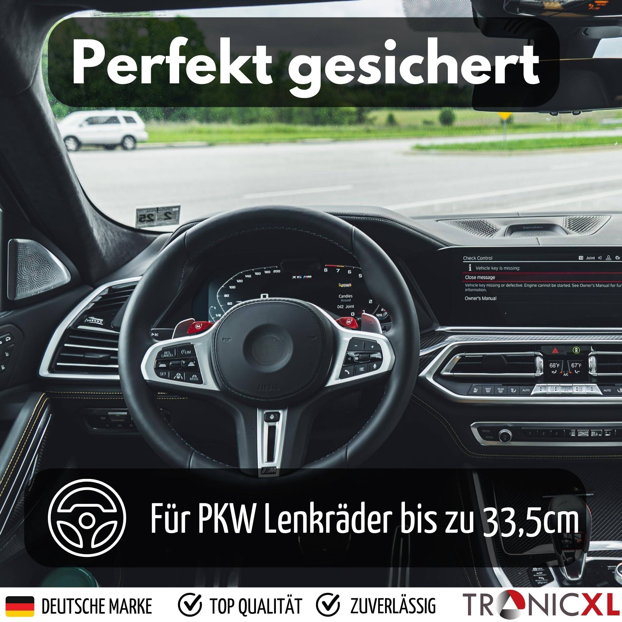 Wegfahrsperre Lenkradkralle Lenkradschloss mit Messing Schloss + 2 Schlüssel PKW Diebstahlschutz Diebstahlsicherung Auto Kralle