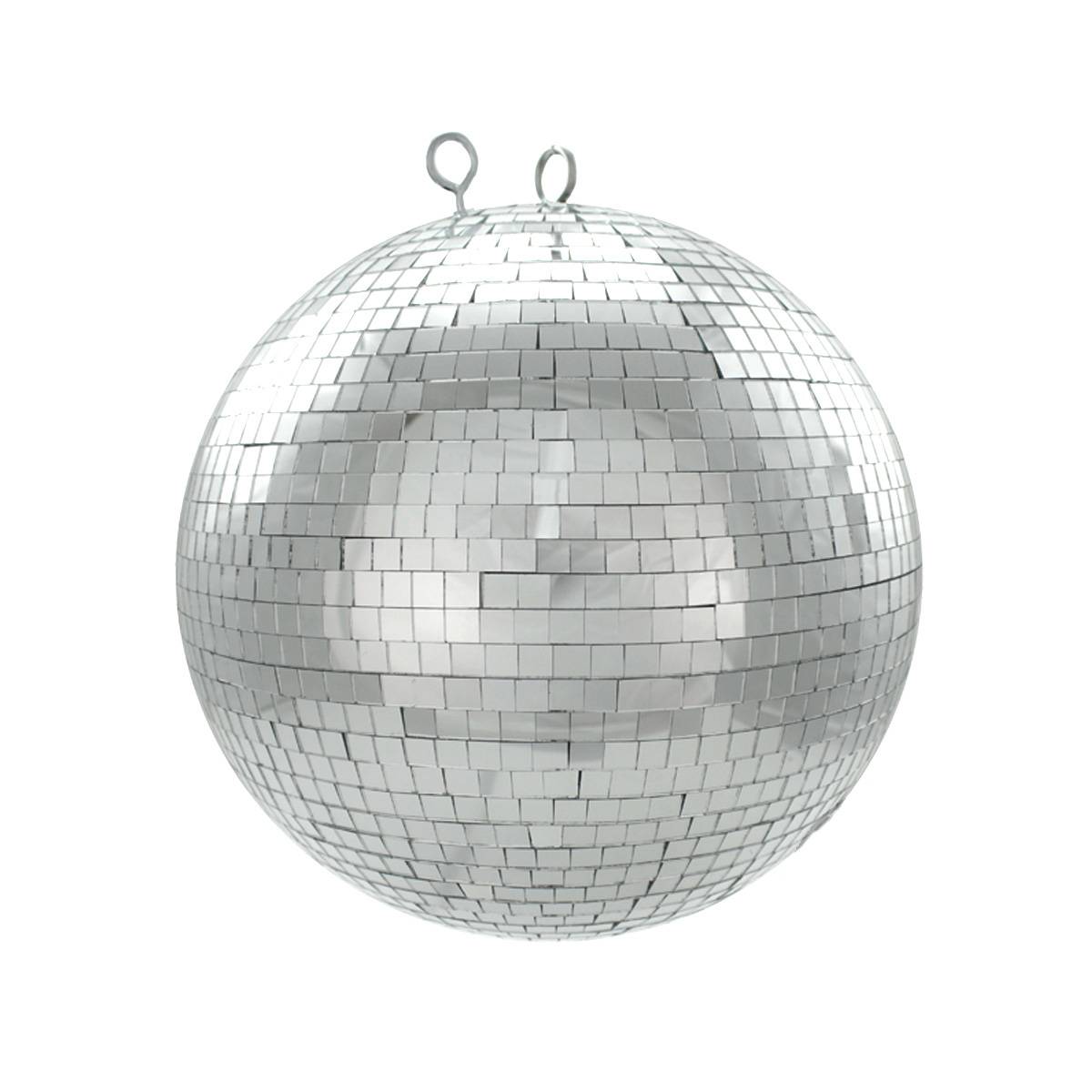 Spiegelkugel 30cm silber Safety Discokugel Mirrorball Disko Partykugel Dekokugel