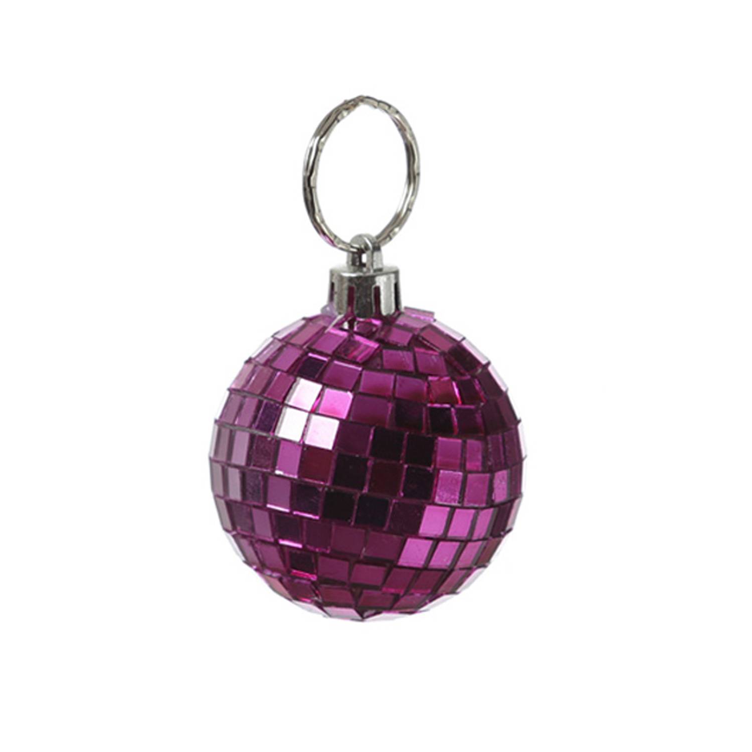 Spiegelkugel 5cm pink Mini Discokugel Mirrorball Disko Partykugel Dekokugel