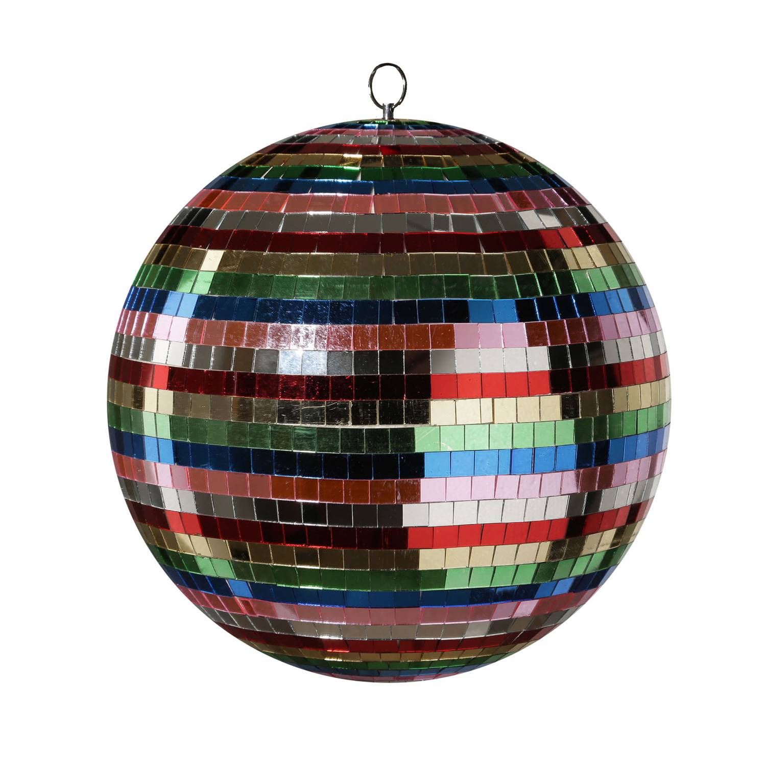 Spiegelkugel 30cm bunt Discokugel Mirrorball Disko Partykugel Dekokugel