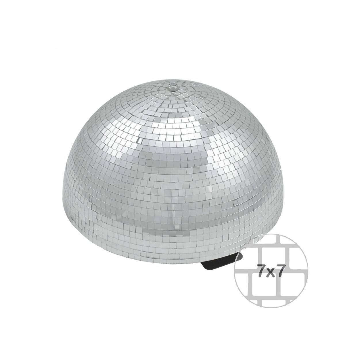 Spiegelkugel halb 40cm für Deckenmontage Discokugel Spiegel-Halbkugel silber