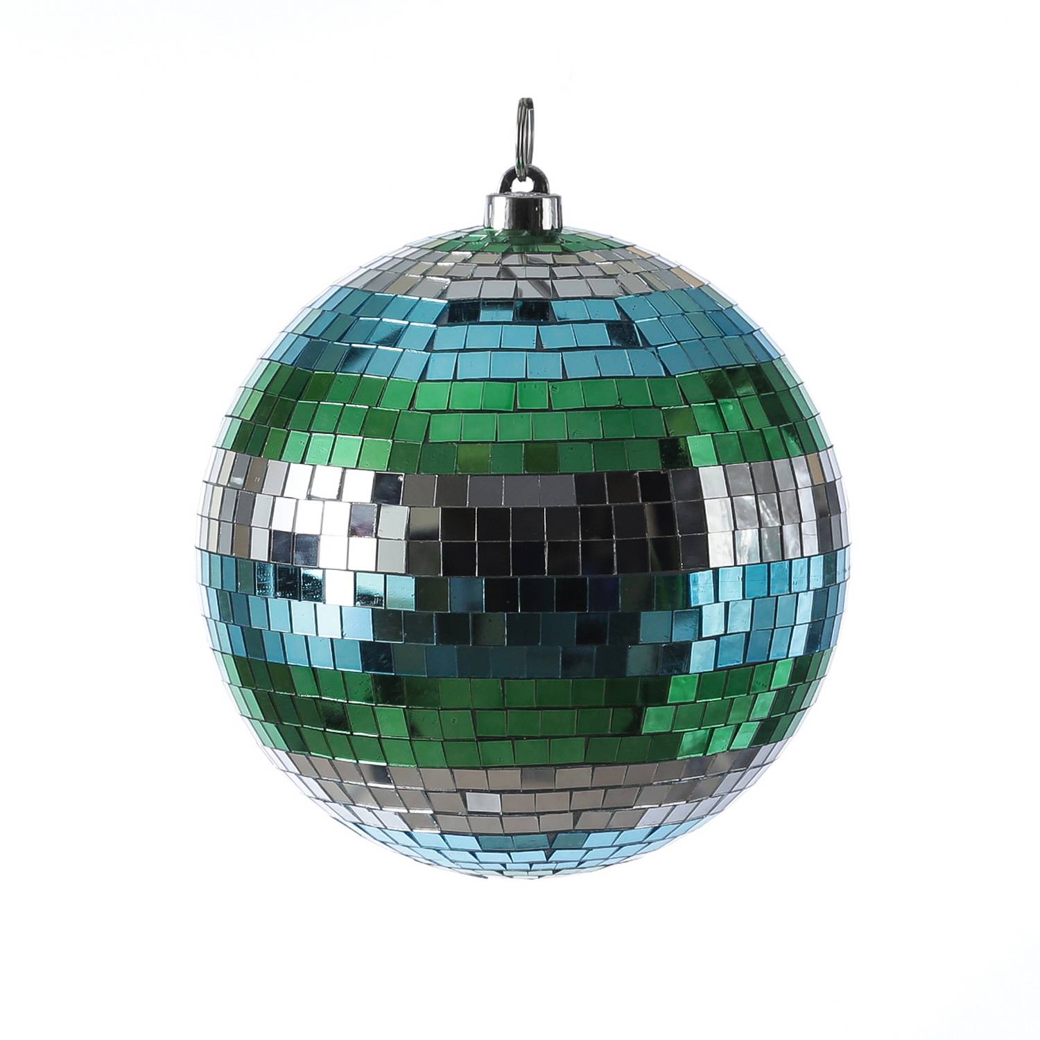 Spiegelkugel 20cm Ocean Discokugel Mirrorball Disko Partykugel blau grün silber