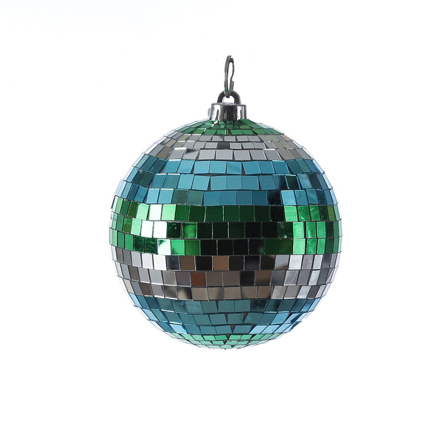 Spiegelkugel 15cm Ocean Discokugel Mirrorball Disko Partykugel blau grün silber
