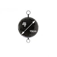 Spiegelkugel 15cm schwarz Discokugel 2 Ösen für Werbe-Dekozwecke Schaufenster Spiegelkugel 15cm schwarz Discokugel 2 Ösen für Werbe-Dekozwecke Schaufenster