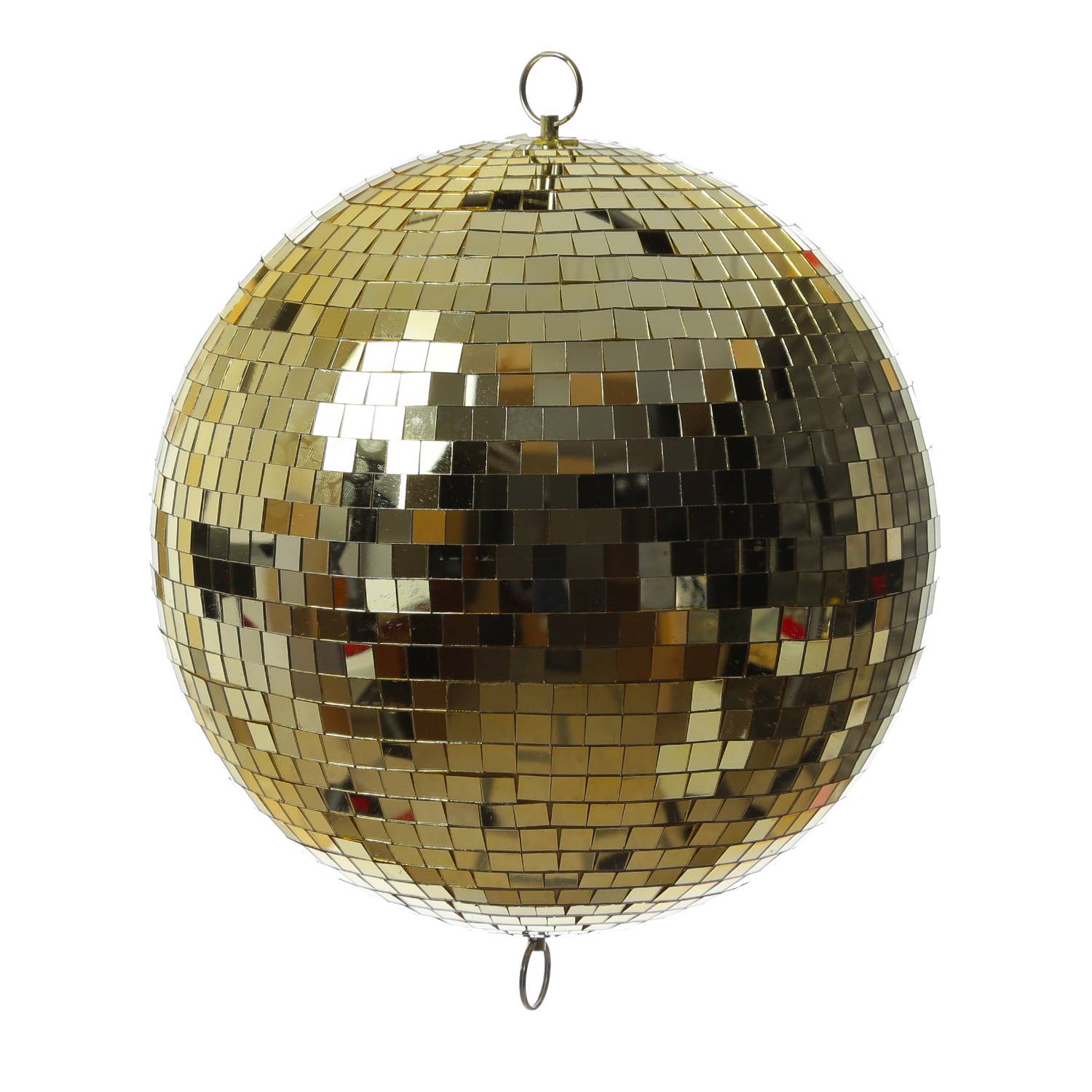 Spiegelkugel 30cm gold Discokugel 2 Ösen für Werbe-Dekozwecke Schaufenster