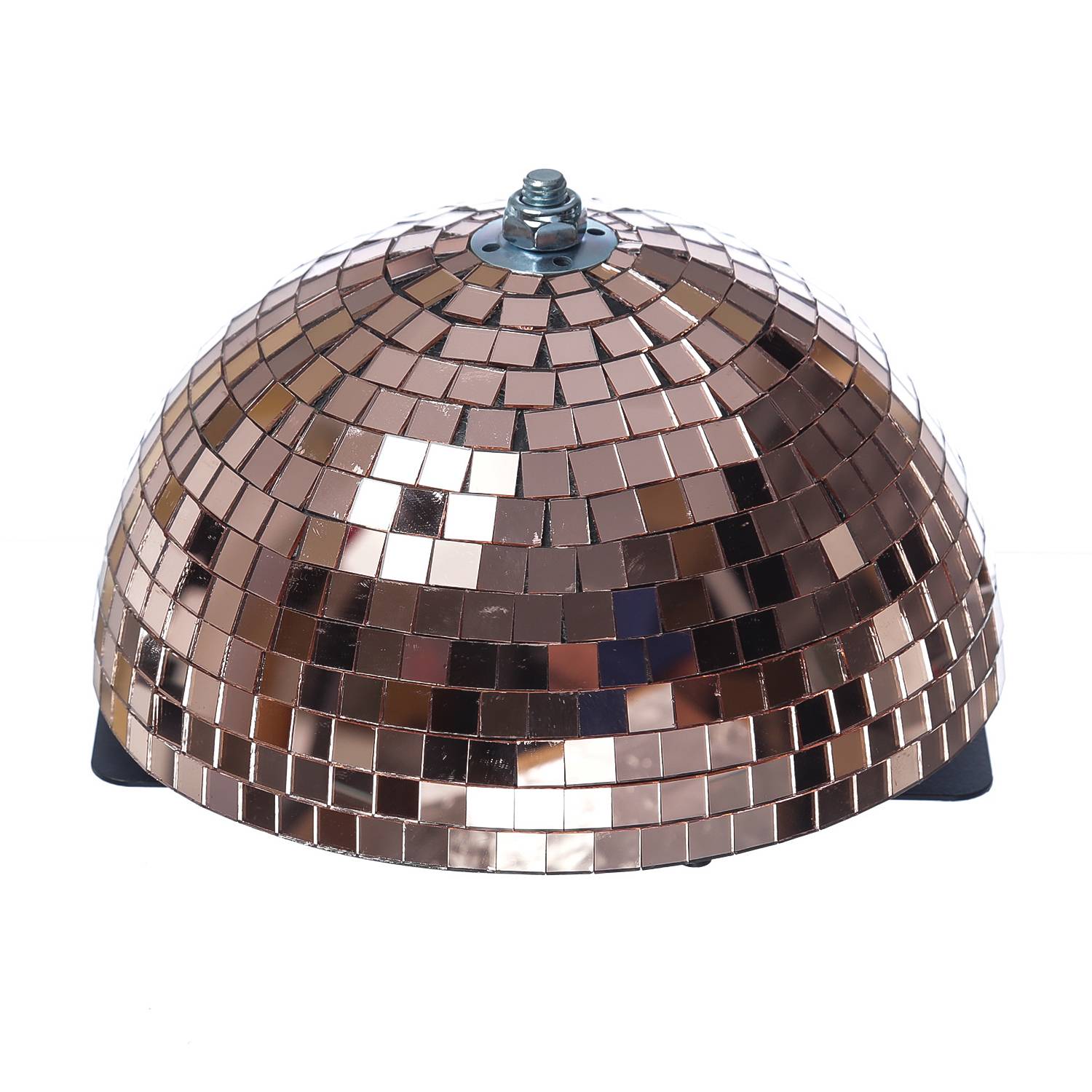 Spiegelkugel halb 20cm für Deckenmontage Discokugel Spiegel-Halbkugel kupfer