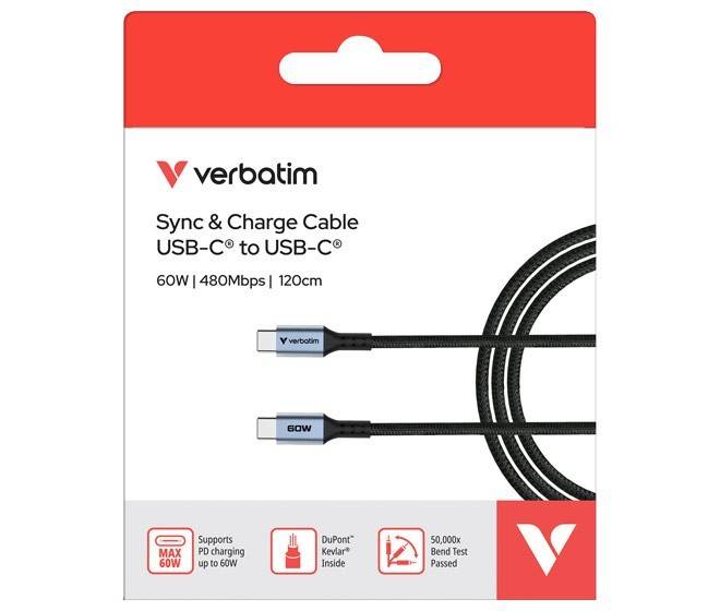 Verbatim Ladekabel USB-C/USB-C 31845