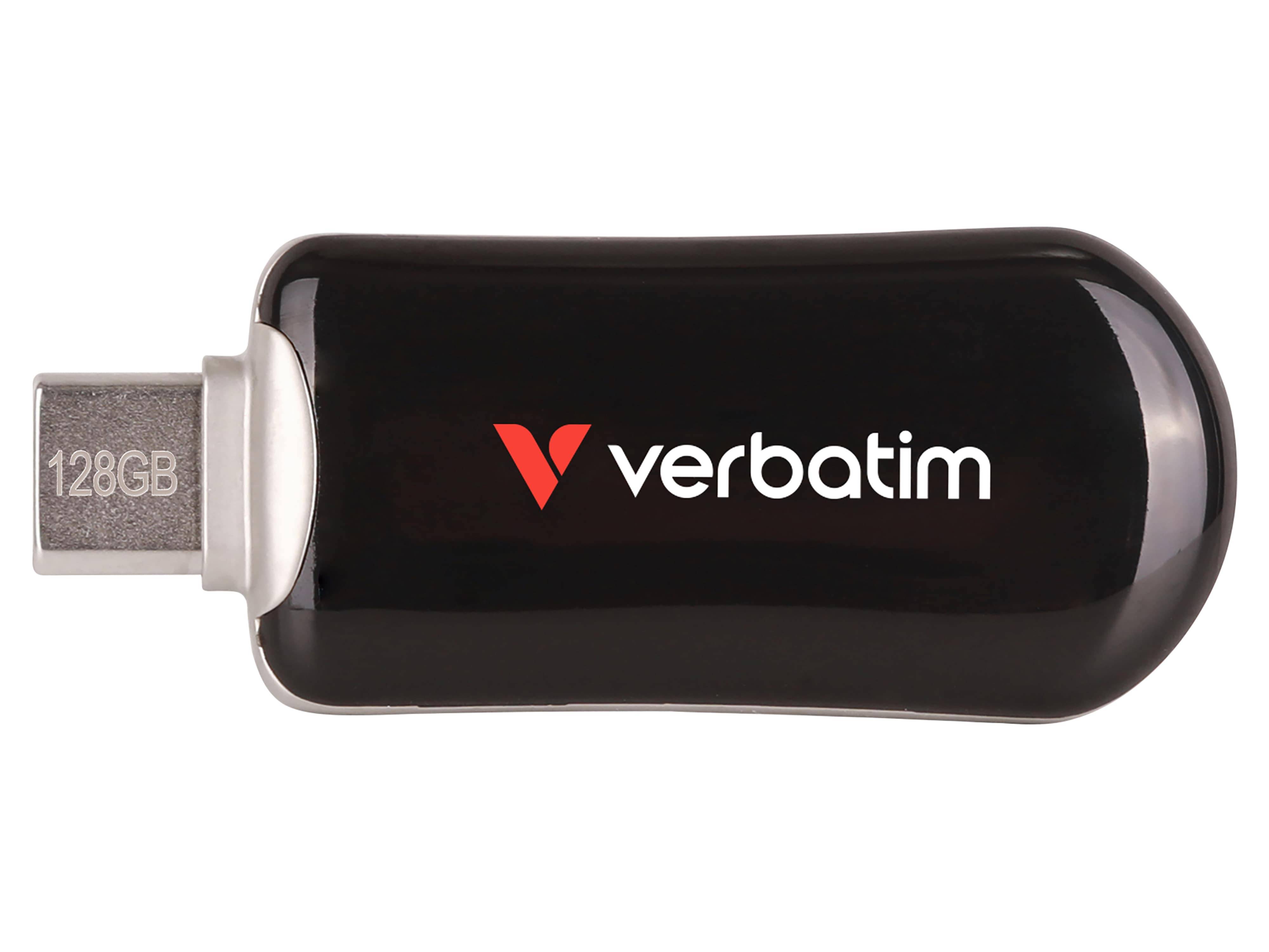 VERBATIM USB-C Stick Plectra 30225 USB 3.2 128GB schwarz