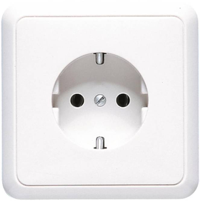 JG Schuko-Steckd. Voll 5520WW alpinweiss Install.Baumaterial Schaltermat/Geb.Steu Schalter