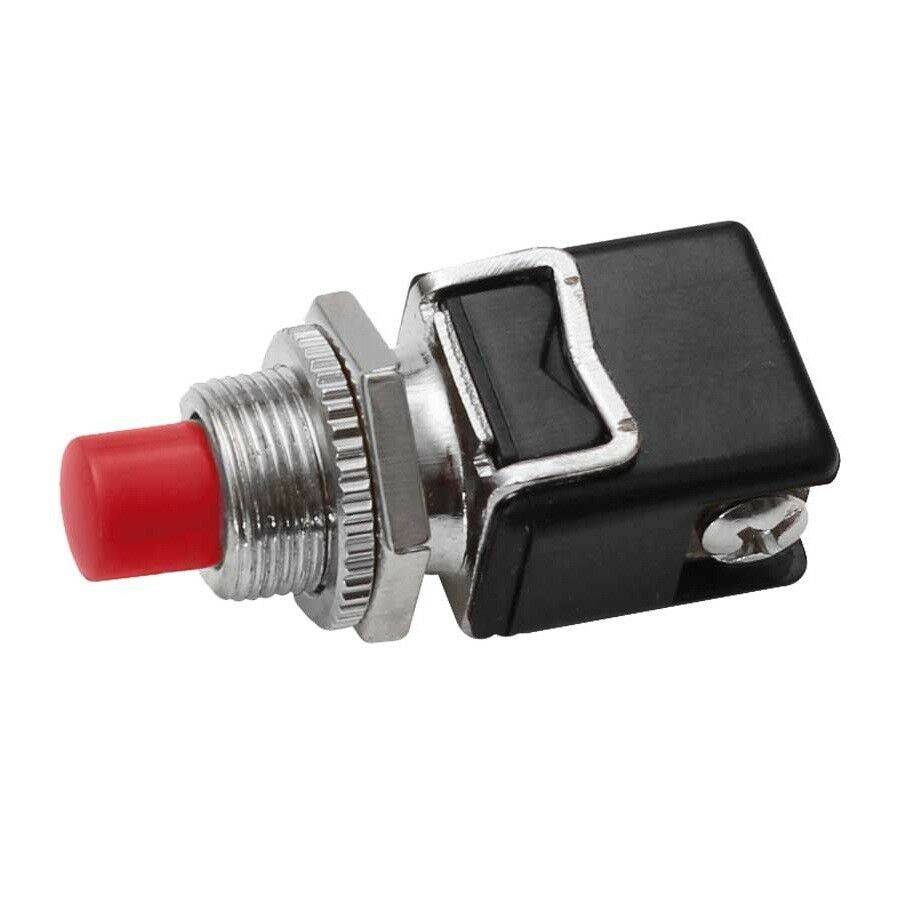 Taster Schalter Drucktaster Hochstrom KFZ Druckknopf Start Anlasser Hupe 12A PKW Rot