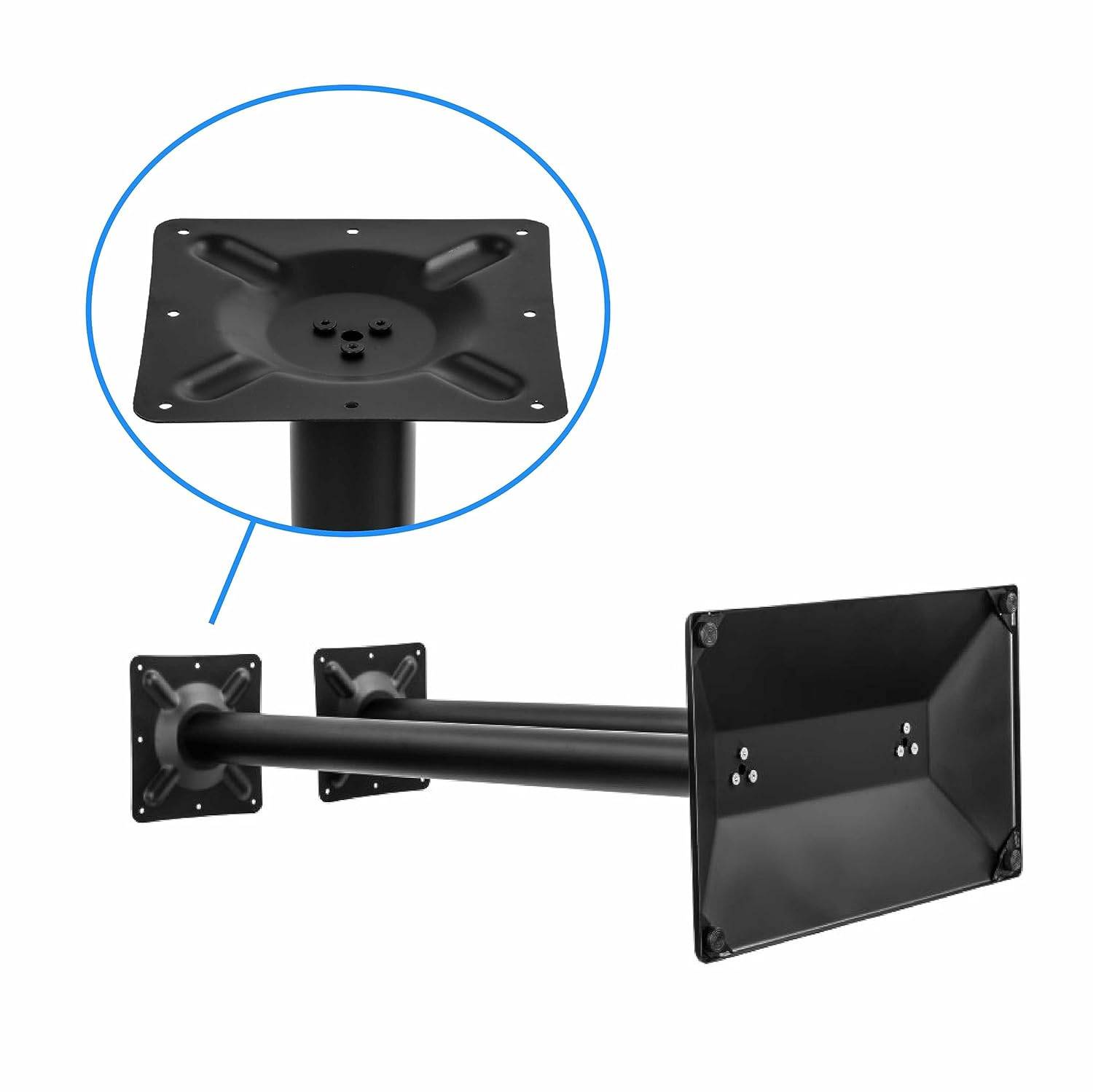 Tischgestell schwarz "München" Tischbeine Tischfuß Tischuntergestell Tisch Legs Doppelte Version 110cm