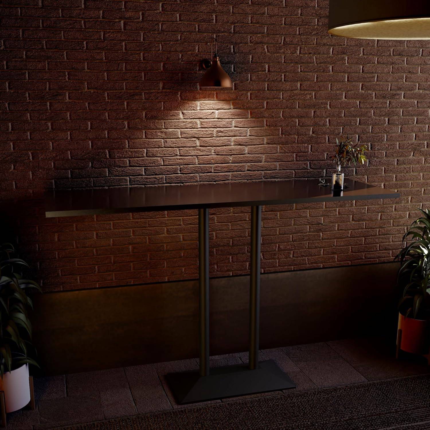 Tischgestell schwarz "München" Tischbeine Tischfuß Tischuntergestell Tisch Legs Doppelte Version 110cm