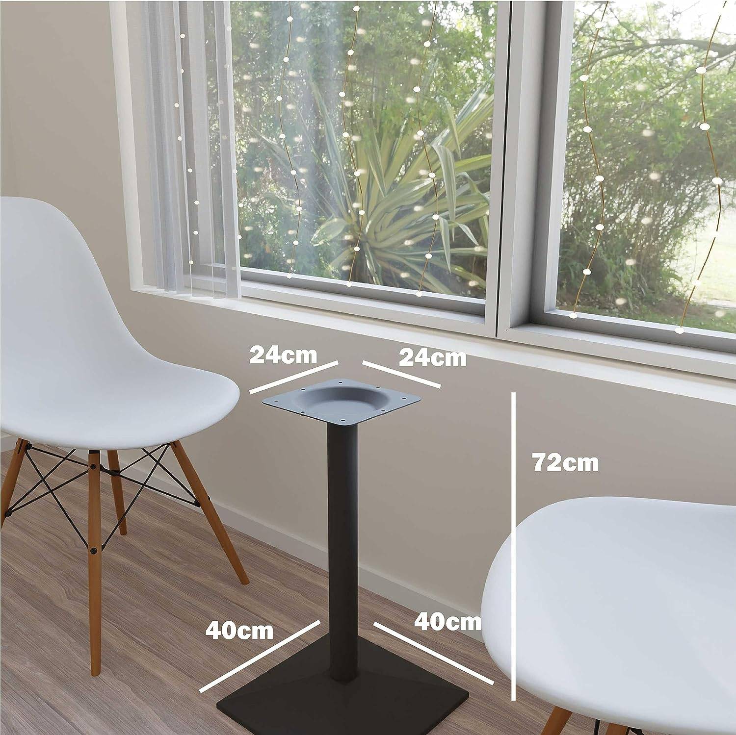 Tischgestell schwarz "München" Tischbeine Tischfuß Tischuntergestell Tisch Legs Single Version 72cm