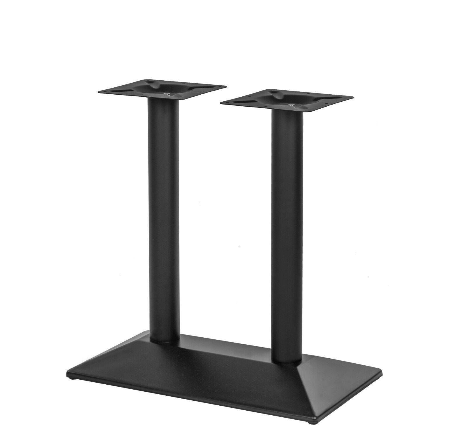 Tischgestell schwarz "München" Tischbeine Tischfuß Tischuntergestell Tisch Legs Doppelte Version 72cm