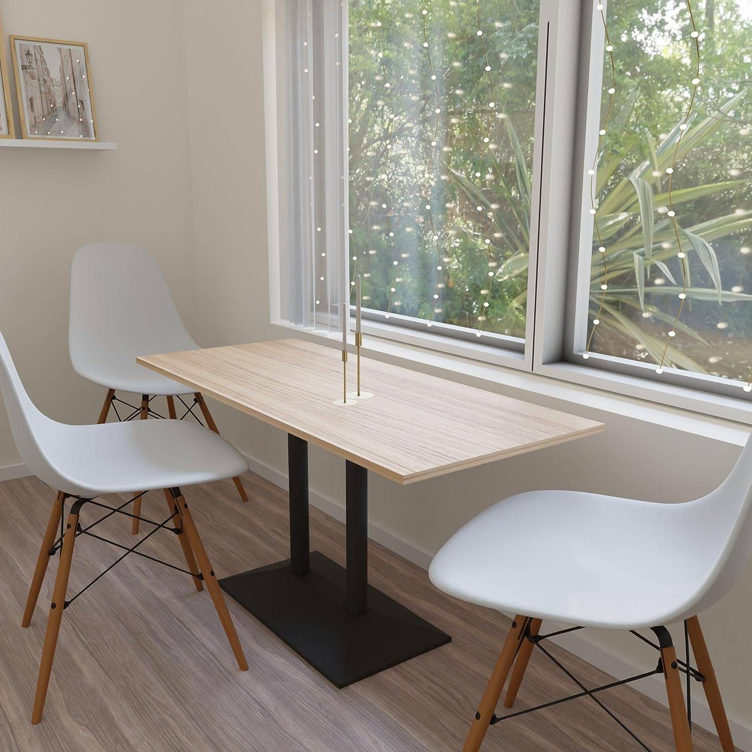 Tischgestell schwarz "München" Tischbeine Tischfuß Tischuntergestell Tisch Legs Doppelte Version 72cm