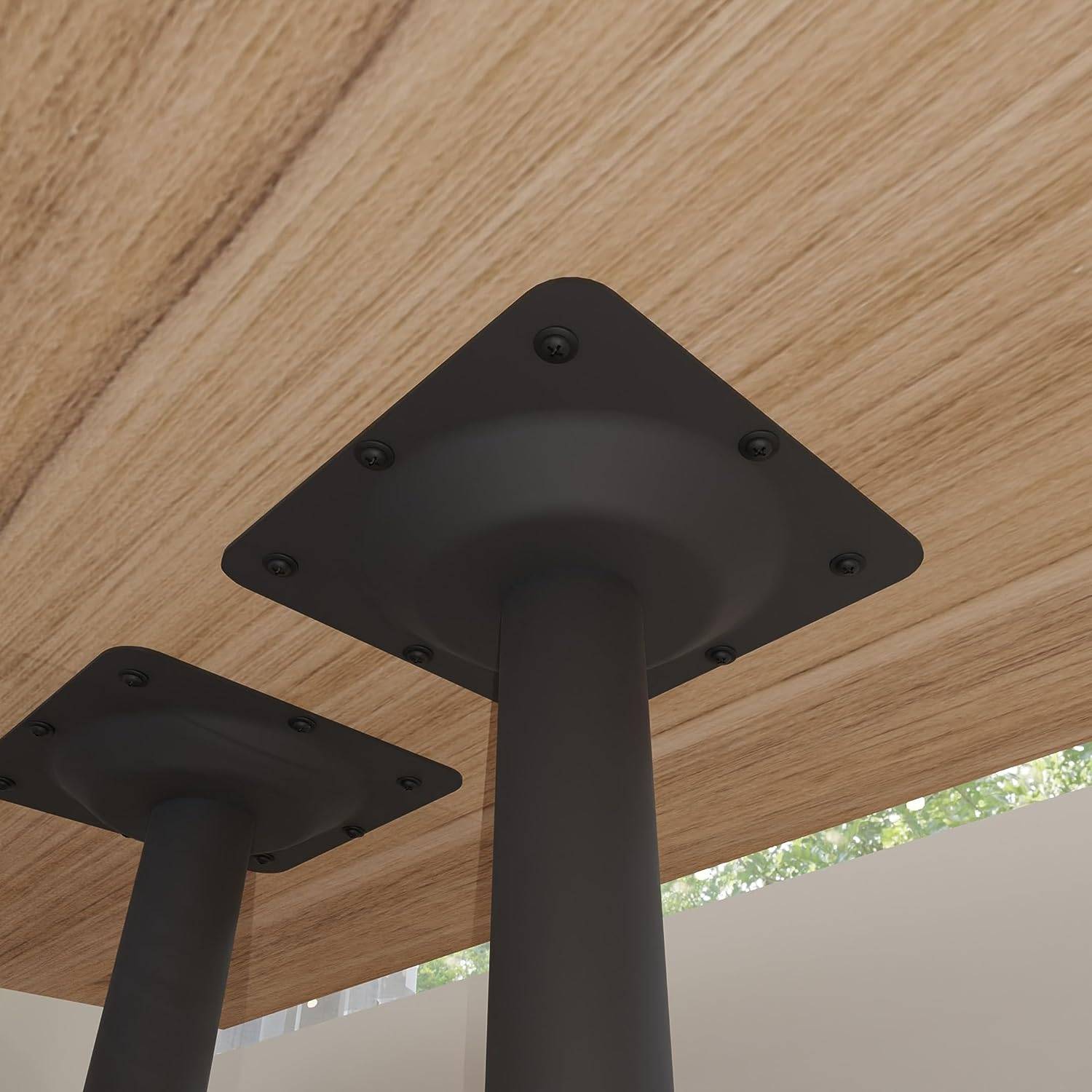 Tischgestell schwarz "München" Tischbeine Tischfuß Tischuntergestell Tisch Legs Doppelte Version 72cm