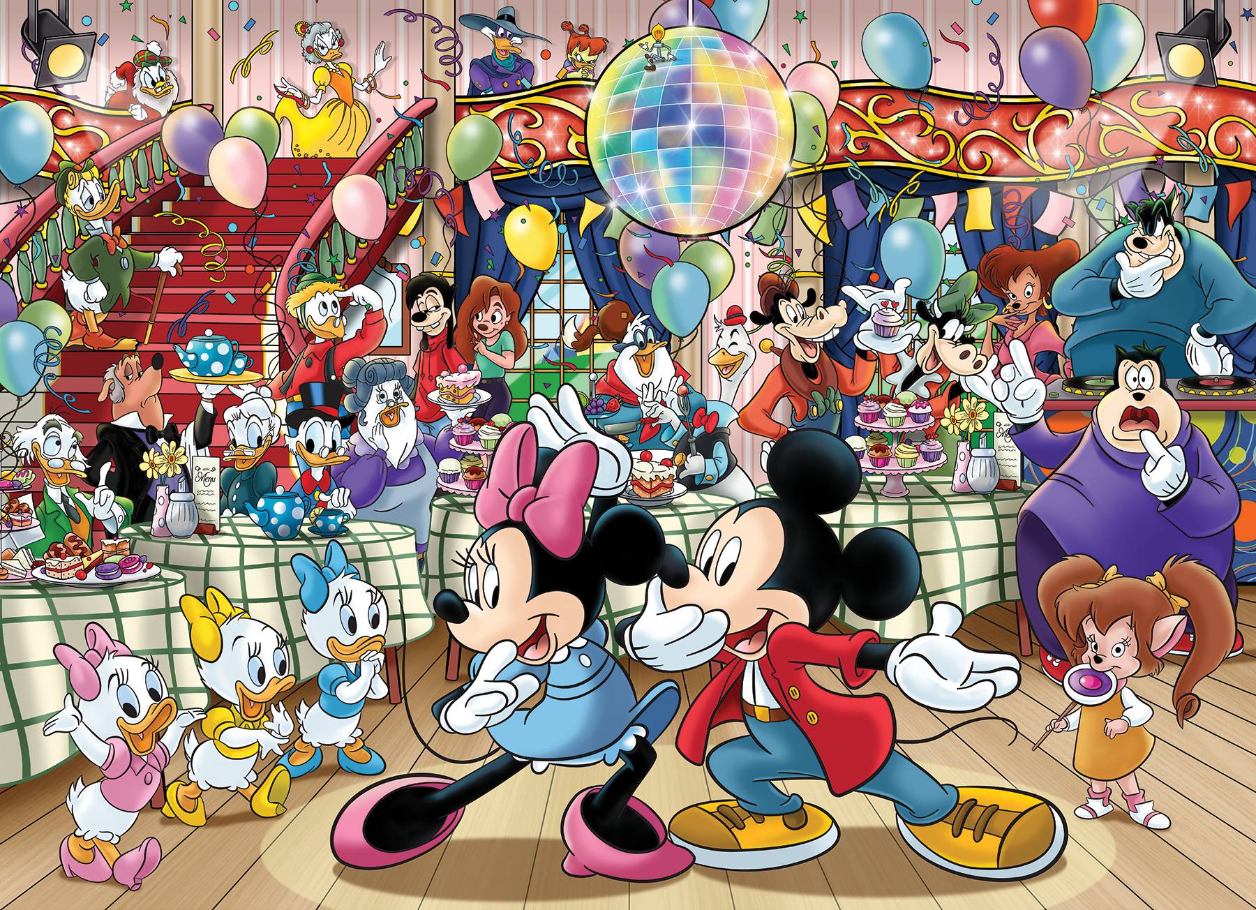 Wasgij Original, Disney Mickeys Party, 1000 Teile Puzzle