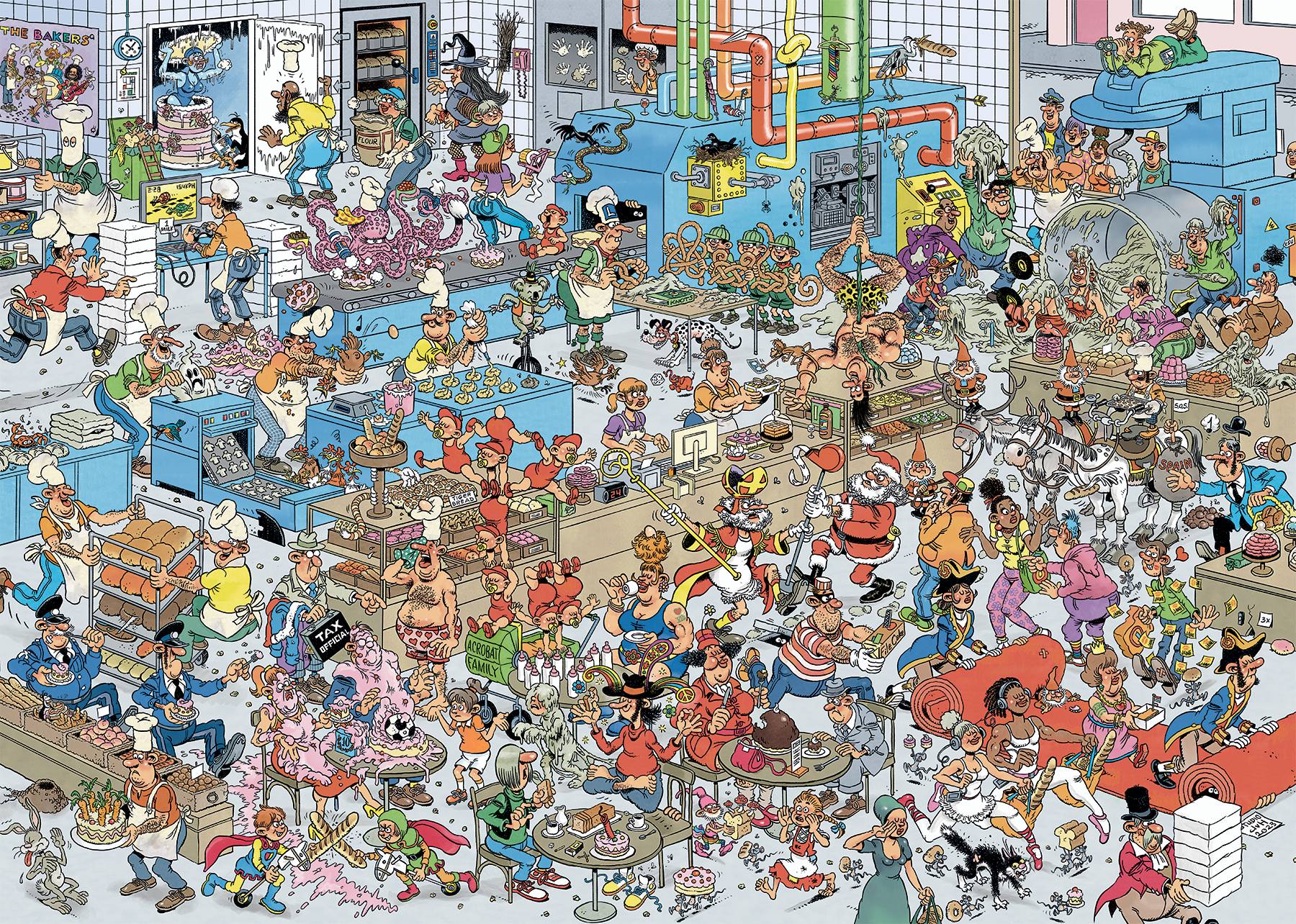 Jan van Haasteren, Die Bäckerei, 1000 Teile Puzzle