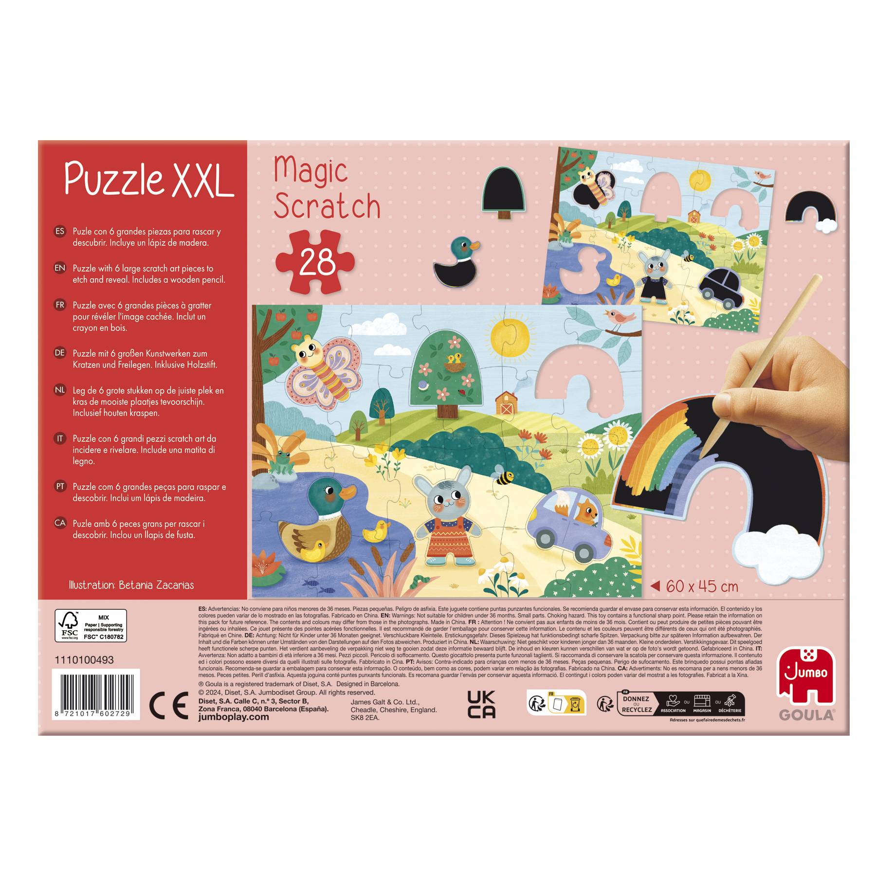 Goula, Magic Scratch, 28 Teile XXL Puzzle