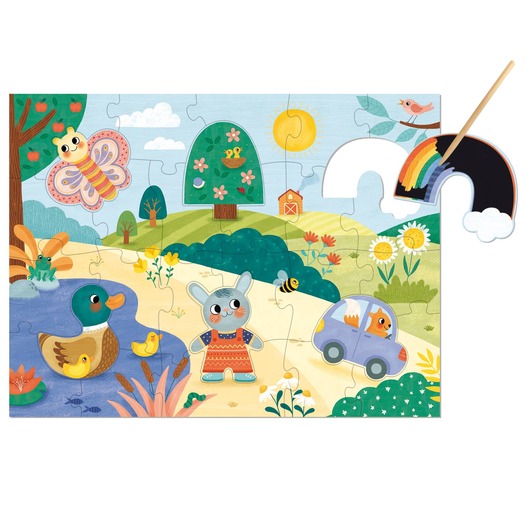 Goula, Magic Scratch, 28 Teile XXL Puzzle