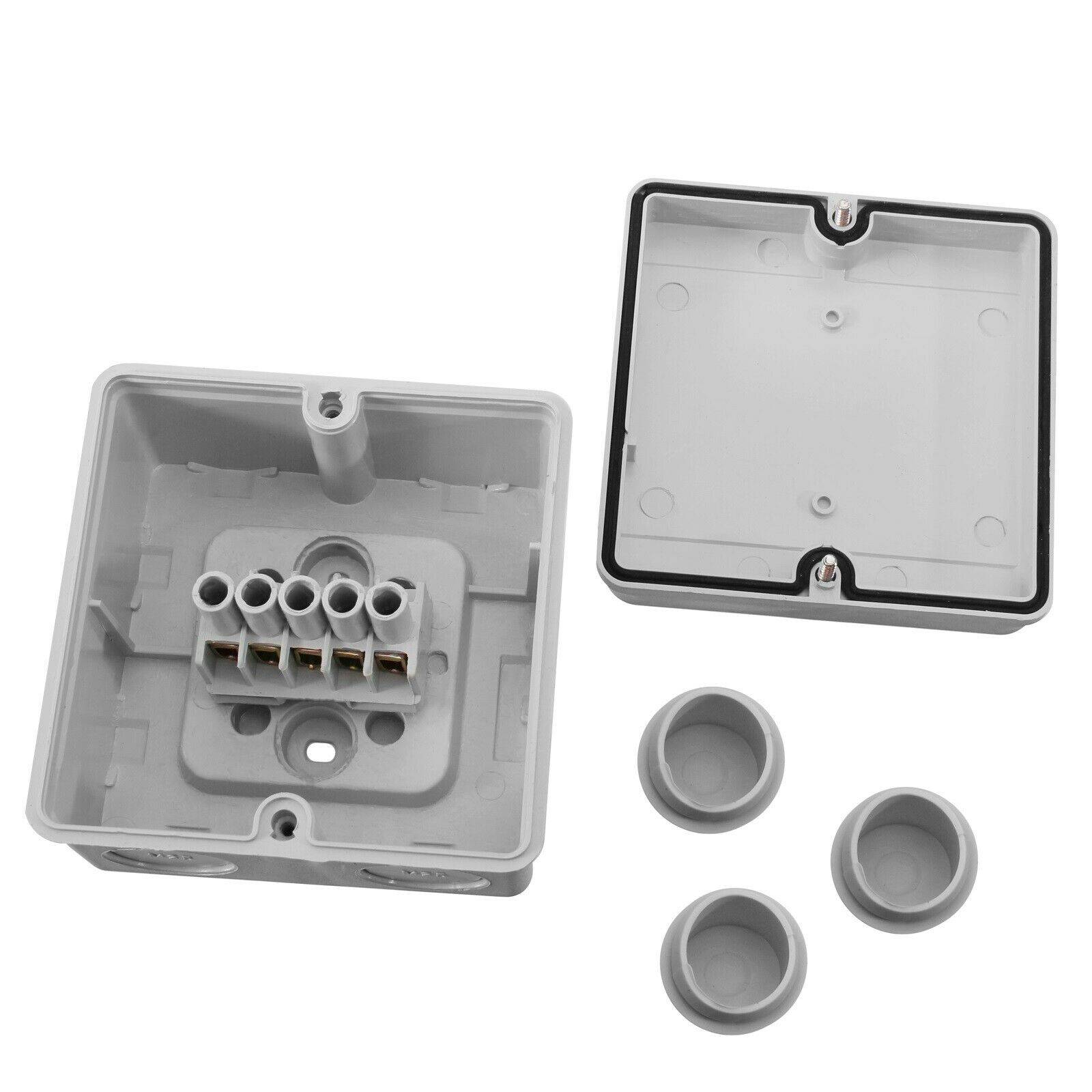 Verteilerdose Abzweigdose Abzweigkasten Aufputz Klemmdose Verteilerbox Dose 100x100x60mm