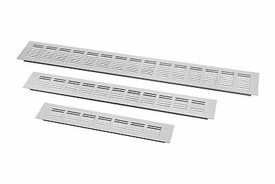 Aluminium Lüftungsgitter Stegblech Belüftungsgitter Belüftung Lüftungsblech 60mm Silber 40cm