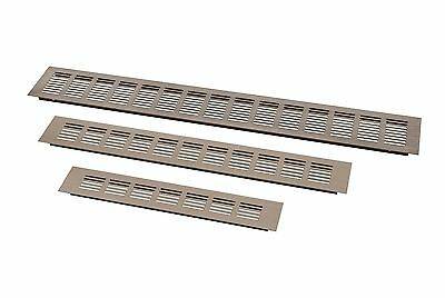 Aluminium Lüftungsgitter Stegblech Belüftungsgitter Belüftung Lüftungsblech 60mm Bronze 90cm