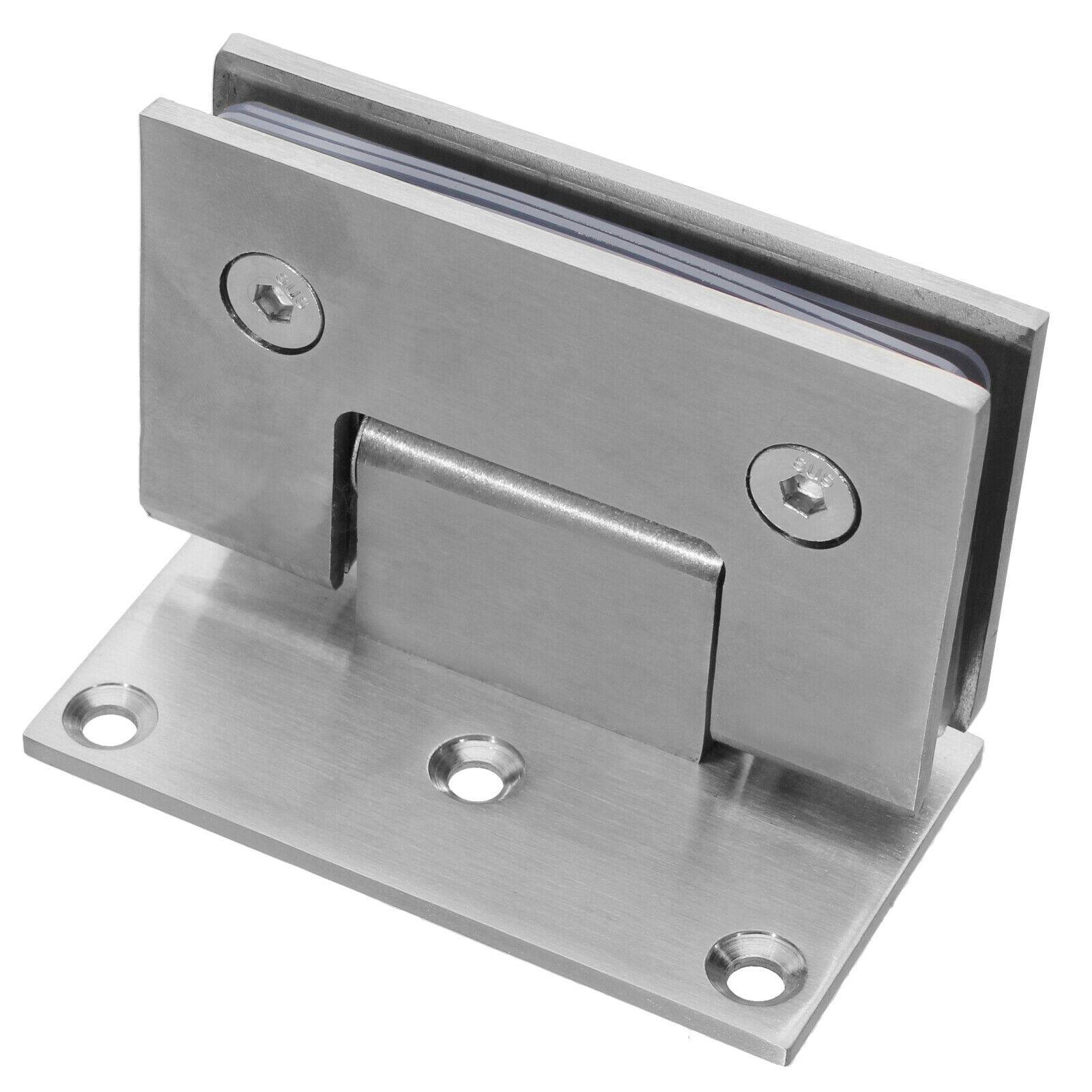 Edelstahl Glastür Scharnier 10mm Glas Türbeschlag Glastürbeschlag Dusche Bad Wand / Glas B