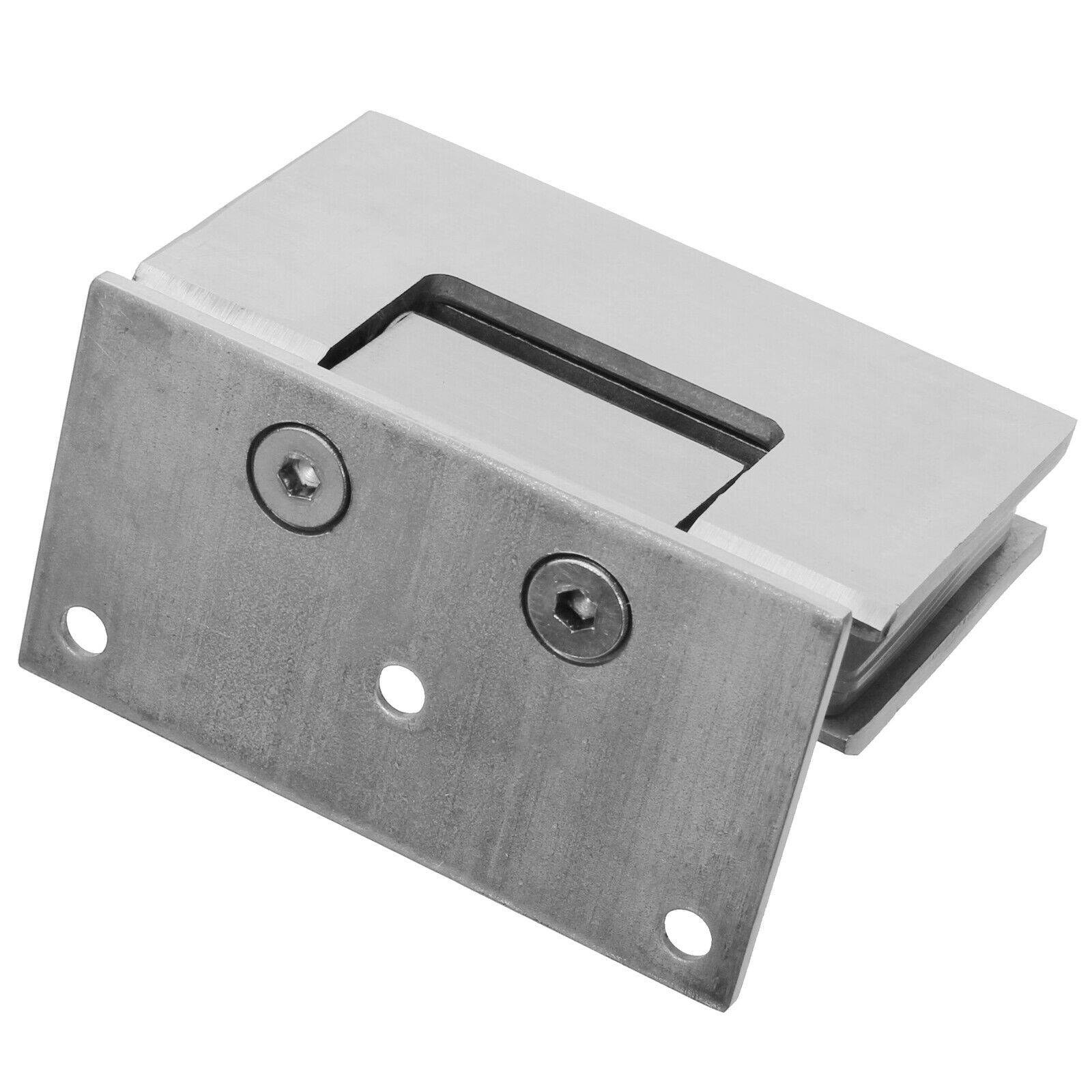 Edelstahl Glastür Scharnier 10mm Glas Türbeschlag Glastürbeschlag Dusche Bad Wand / Glas B