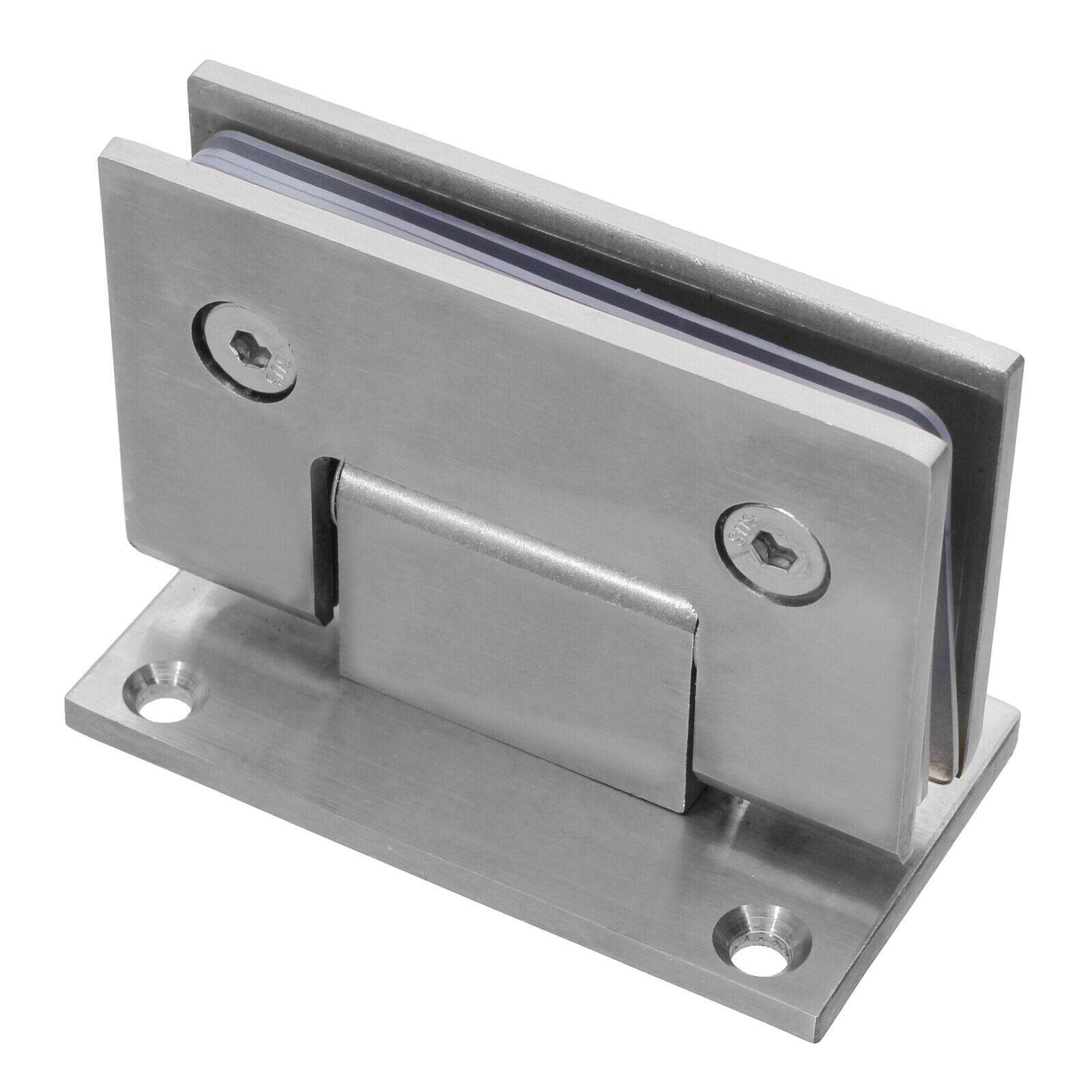 Edelstahl Glastür Scharnier 10mm Glas Türbeschlag Glastürbeschlag Dusche Bad Wand / Glas A