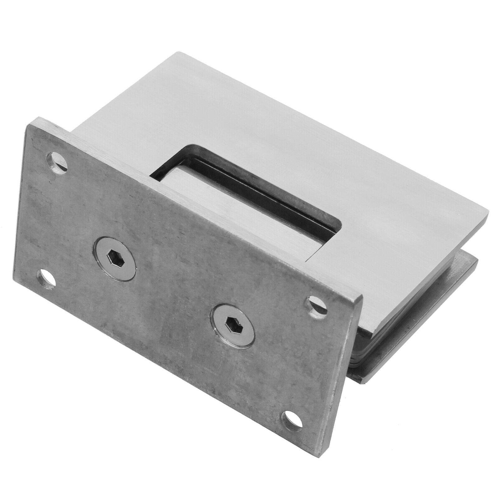 Edelstahl Glastür Scharnier 10mm Glas Türbeschlag Glastürbeschlag Dusche Bad Wand / Glas A