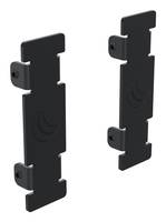 Ergonomic Solutions Hook & Rail Endkappen-Set - schwarz
