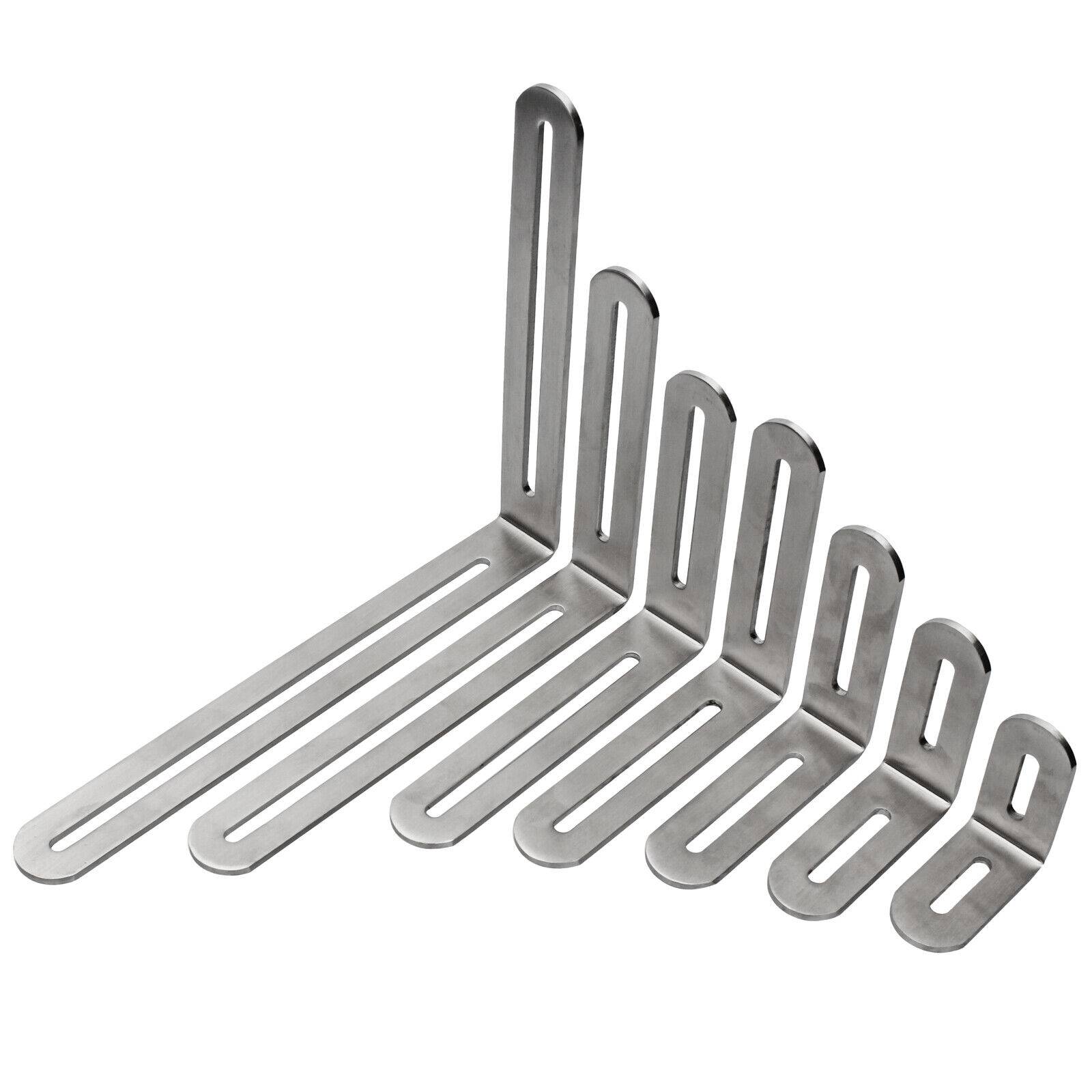 Edelstahl Winkelverbinder Langloch Winkel Langlochwinkel Verbinder Holzverbinder 50x50x24mm