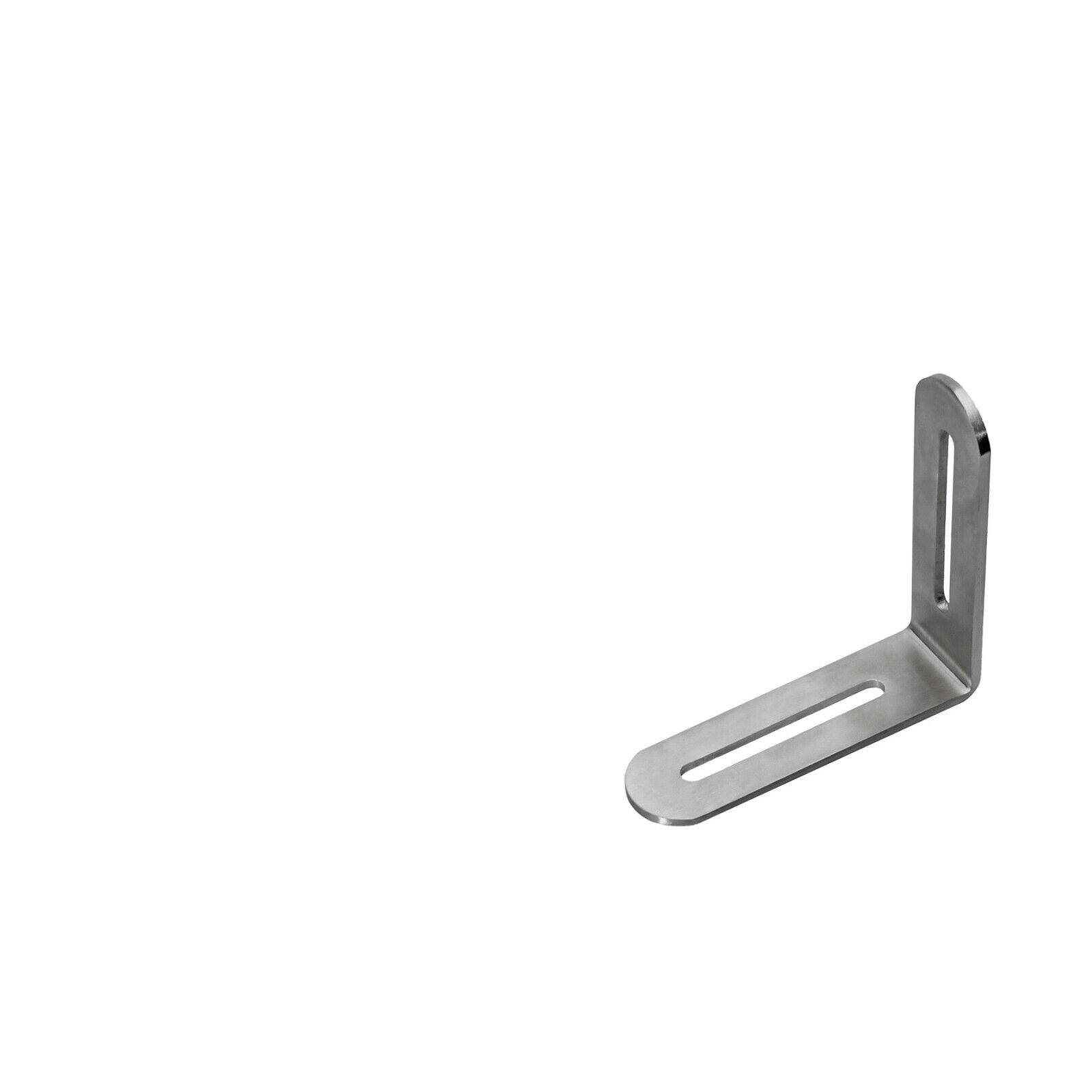 Edelstahl Winkelverbinder Langloch Winkel Langlochwinkel Verbinder Holzverbinder 80x80x24mm