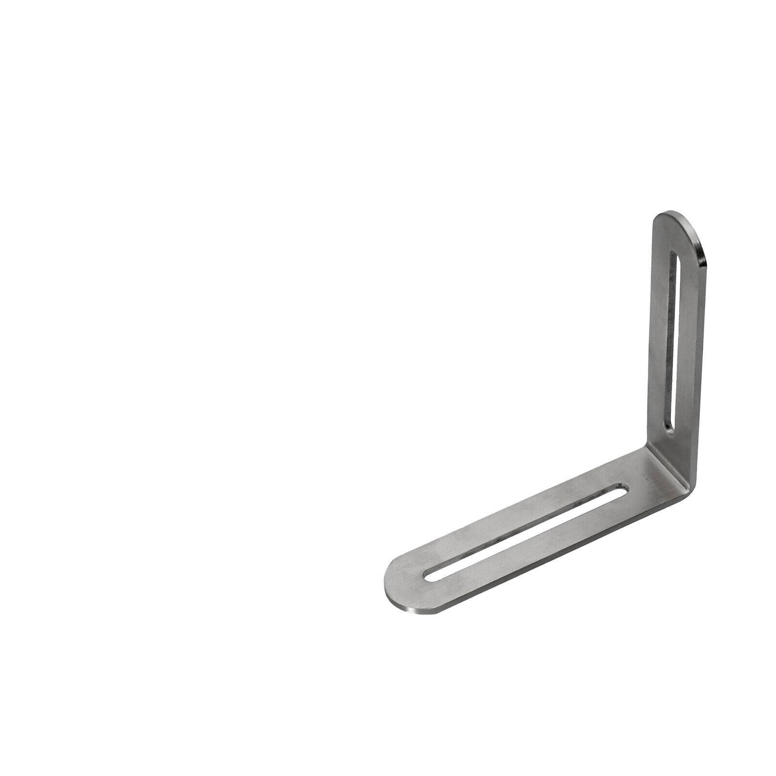 Edelstahl Winkelverbinder Langloch Winkel Langlochwinkel Verbinder Holzverbinder 100x120x24mm