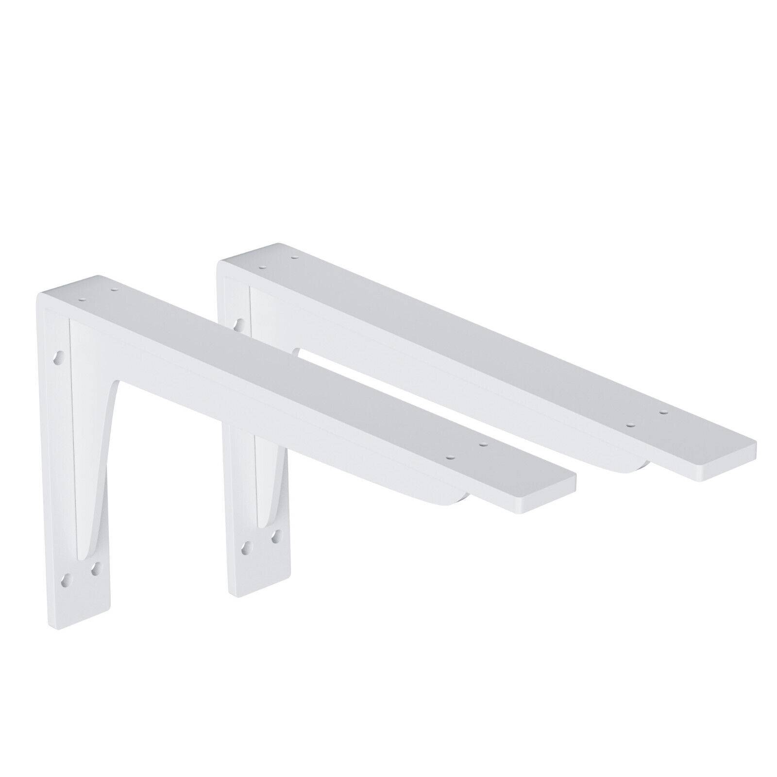 2x Schwerlast Regalhalter Regalhalterung Regalträger Regal Winkel Wand bis 200kg Weiß 240x145mm