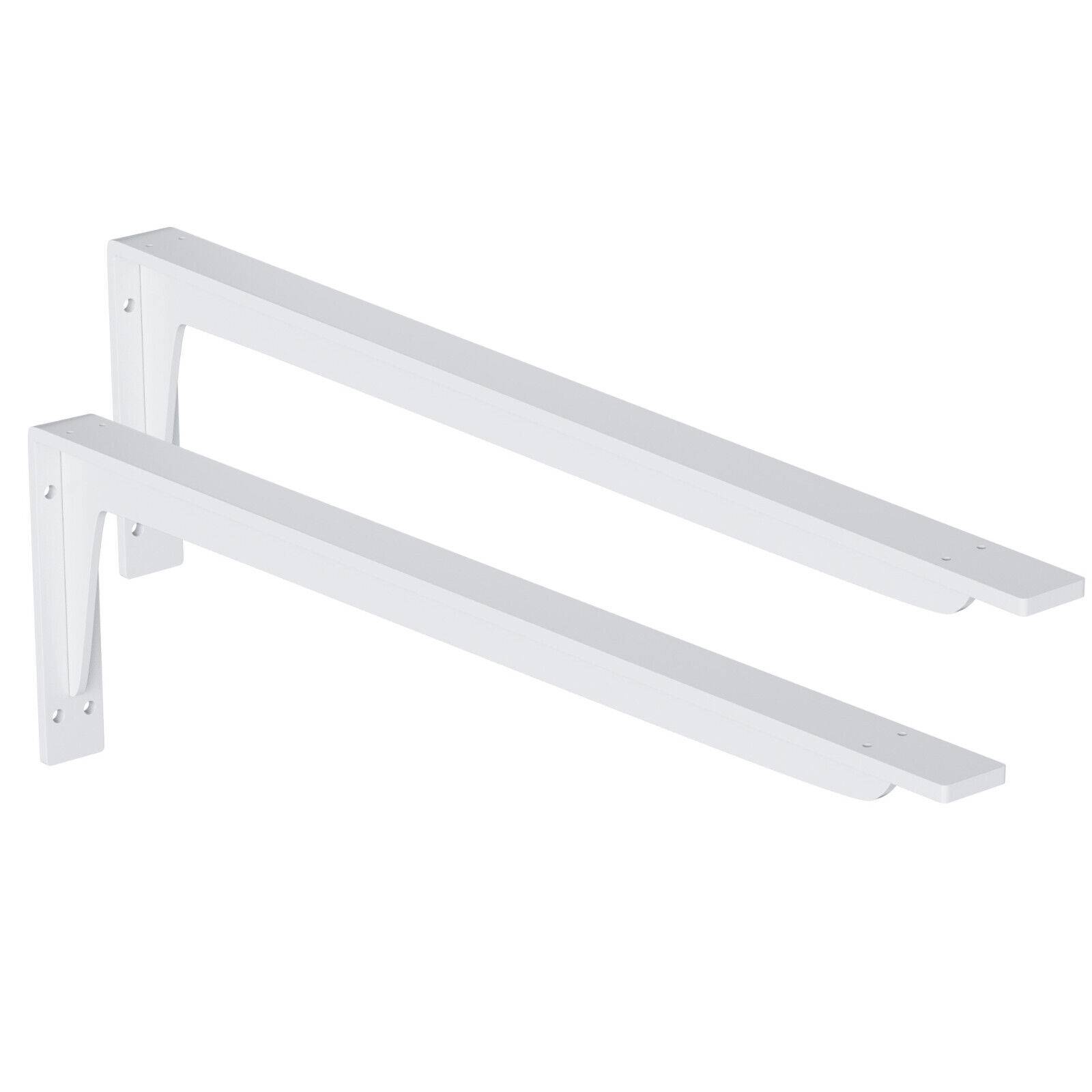 2x Schwerlast Regalhalter Regalhalterung Regalträger Regal Winkel Wand bis 200kg Weiß 485x200mm