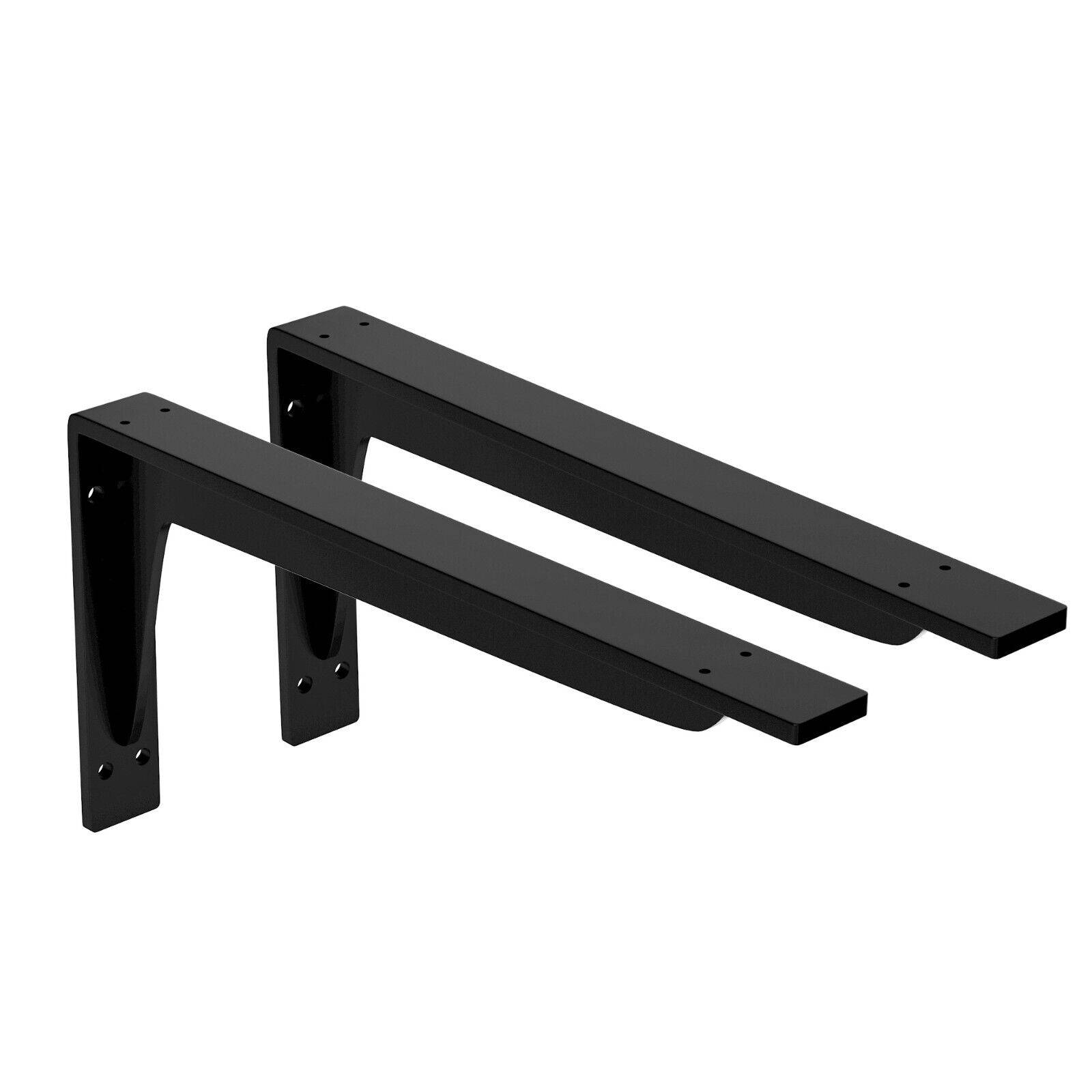 2x Schwerlast Regalhalter Regalhalterung Regalträger Regal Winkel Wand bis 200kg Schwarz 290x145mm