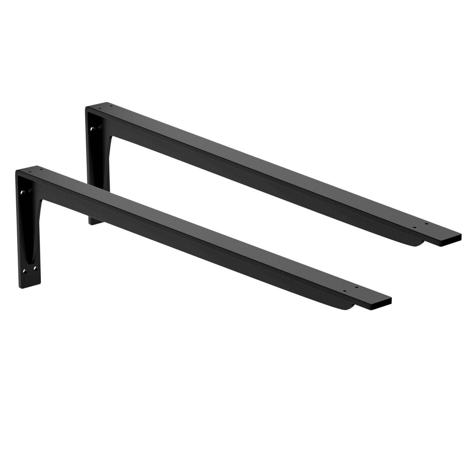 2x Schwerlast Regalhalter Regalhalterung Regalträger Regal Winkel Wand bis 200kg Schwarz 540x245mm