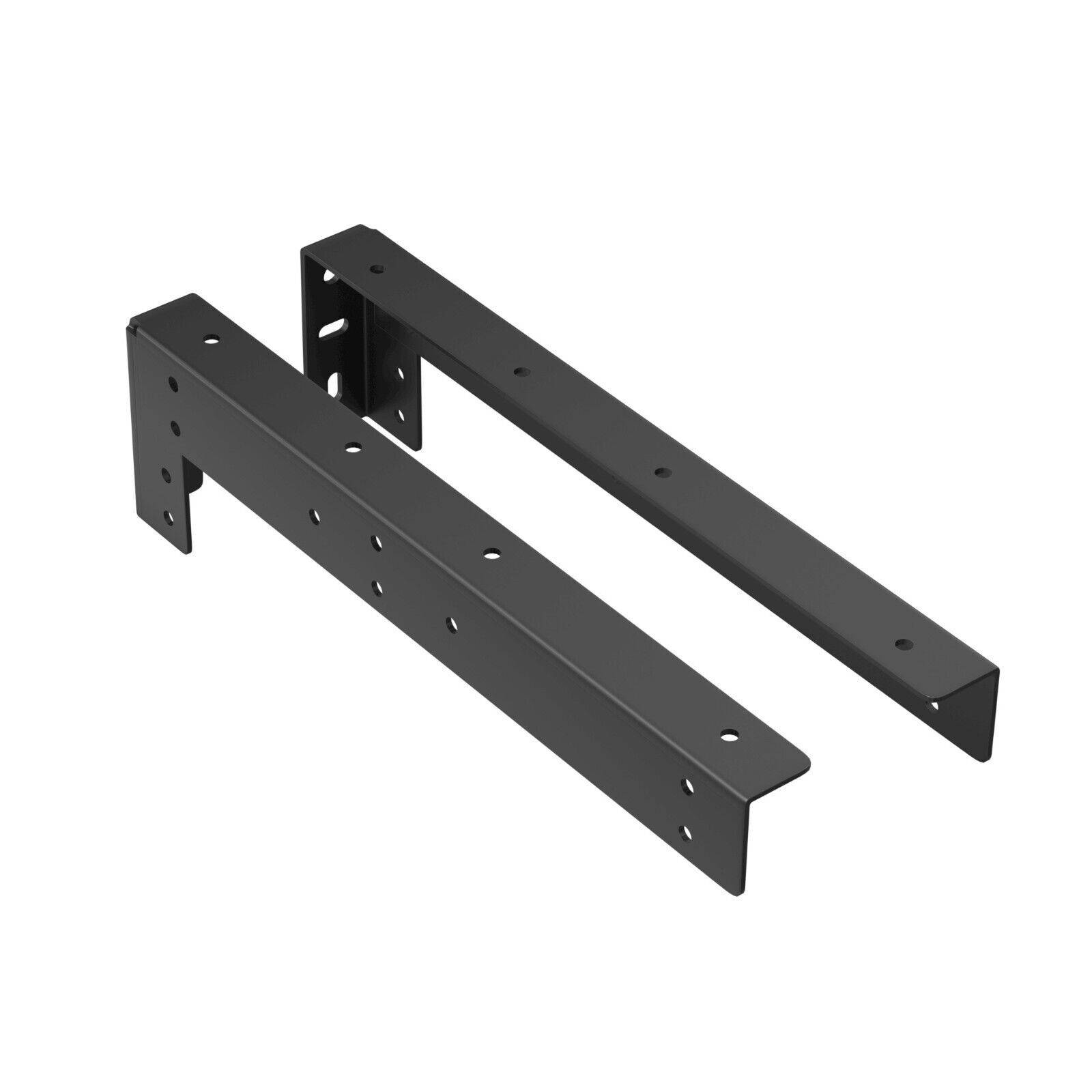 Regalhalterung Regalträger Regalhalter Regal Winkel Wand verdeckte Montage Schwarz 310x100mm