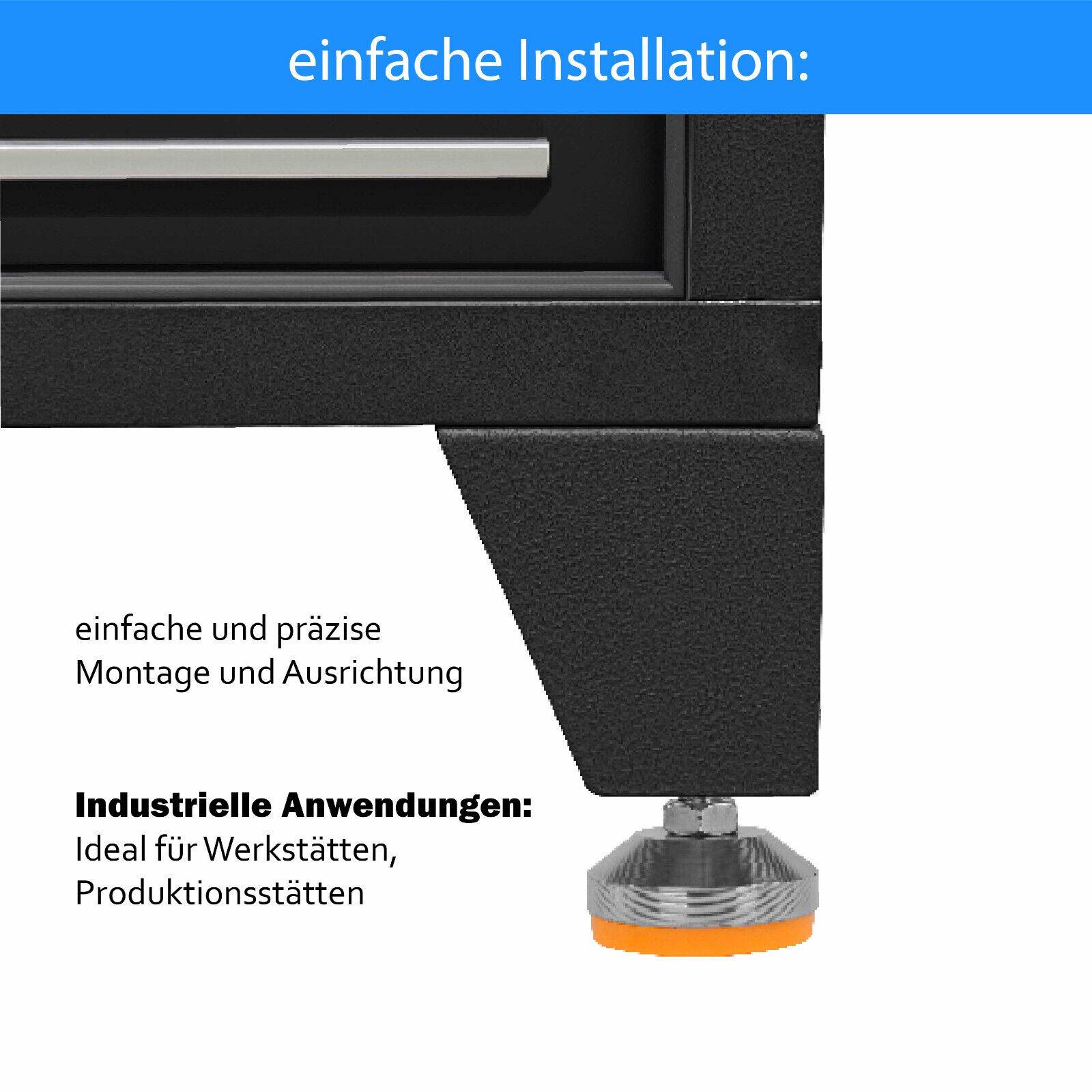 Maschinenfuß Maschinenfüße Maschine belastbar höhenverstellbar Geräte Stell Fuß Ø50x120mm / M10
