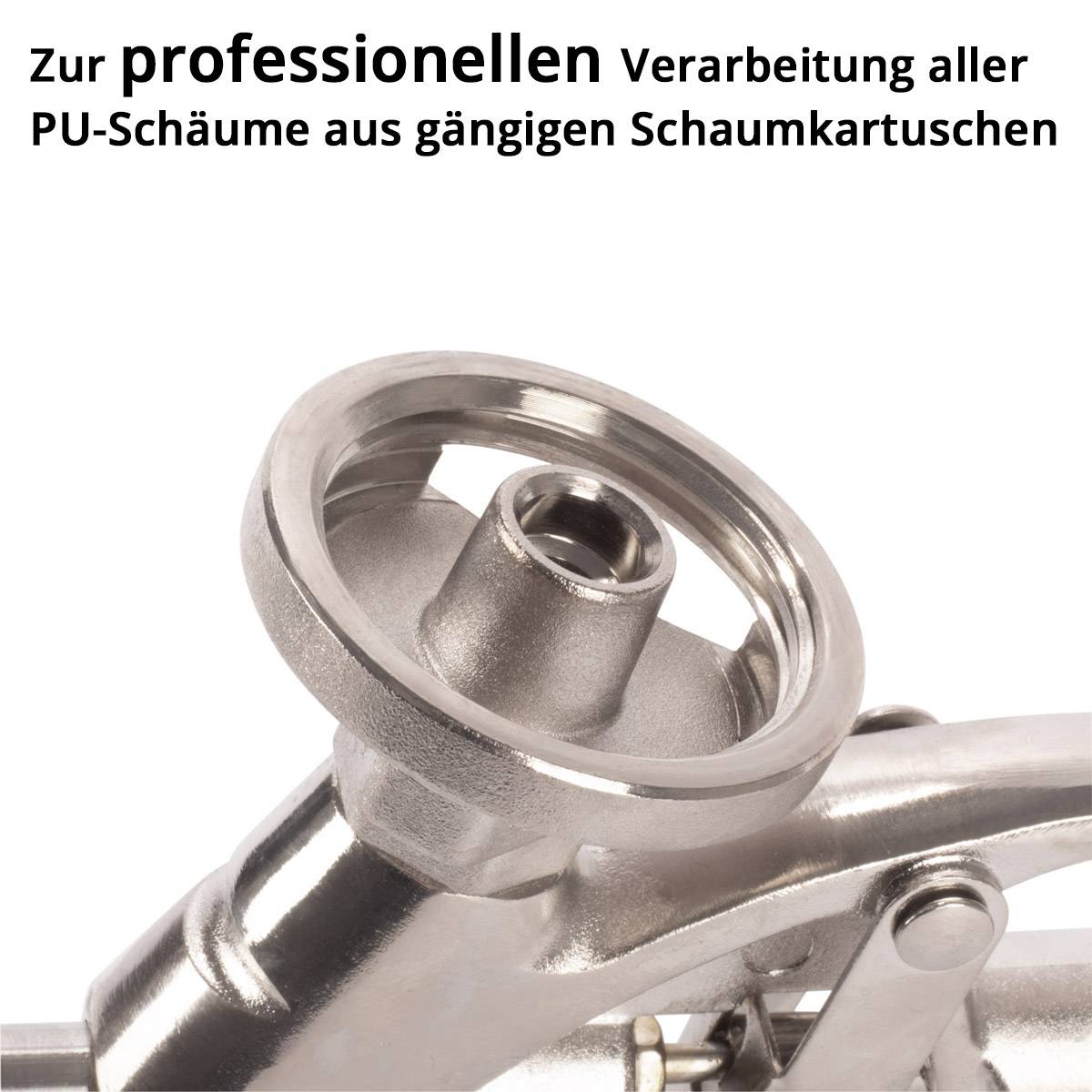 STAHLWERK Schaumpistole für PU Schaum | Bauschaumpistole aus Aluminium