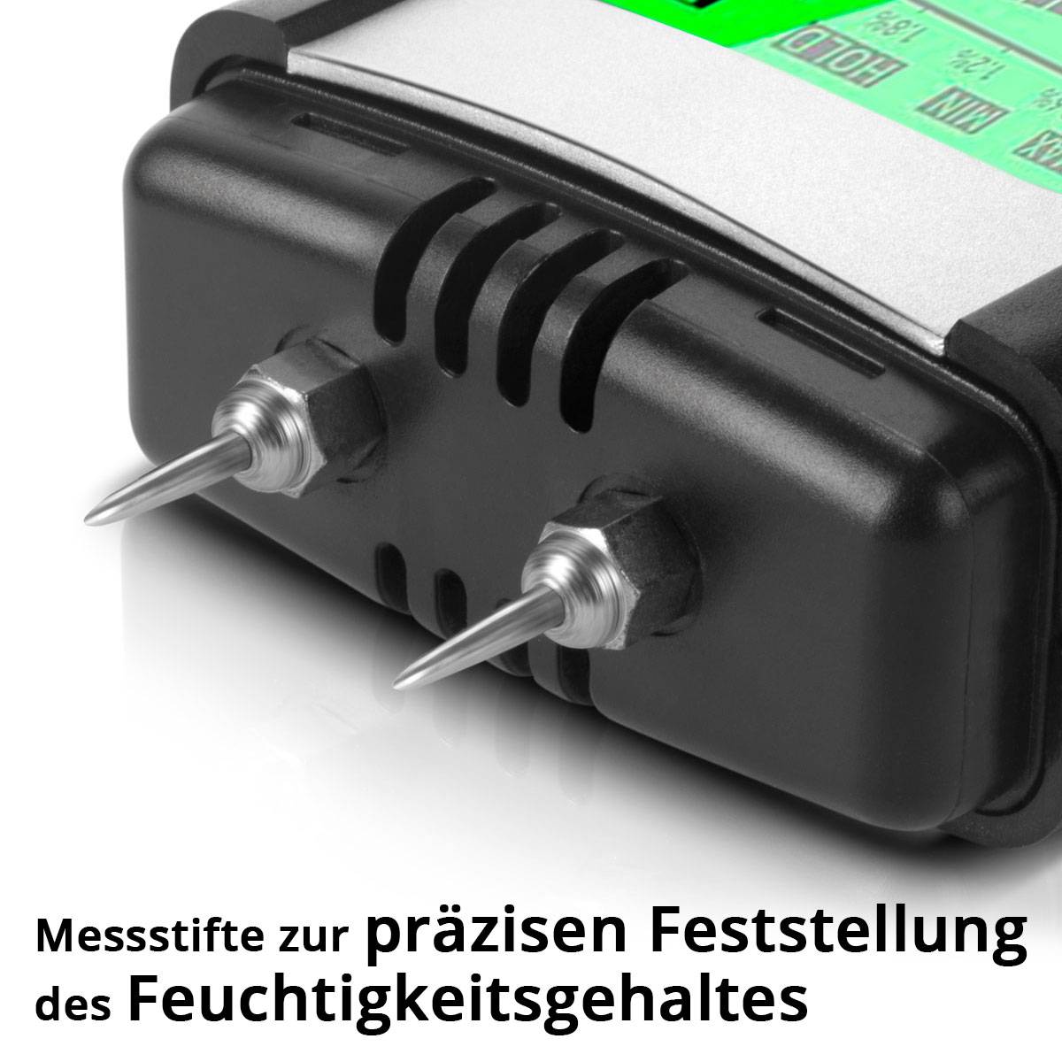 STAHLWERK Feuchtigkeitsmesser FM-60 ST Holz Baustoffe Feuchtigkeitsmessgerät