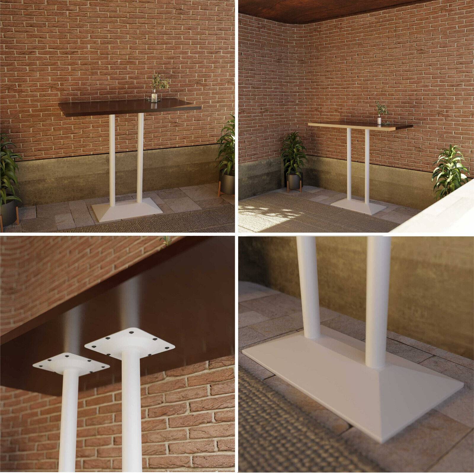 Stehtisch Tischgestell Modell „München“ Weiß Untergestell Bistro Gastro Tisch