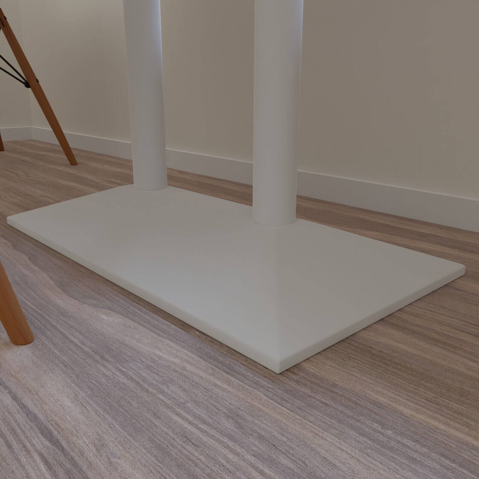 Tischgestell Modell „München“ Weiss in Single, Doppelt oder Stehtisch Variante zur Auswahl Doppelt