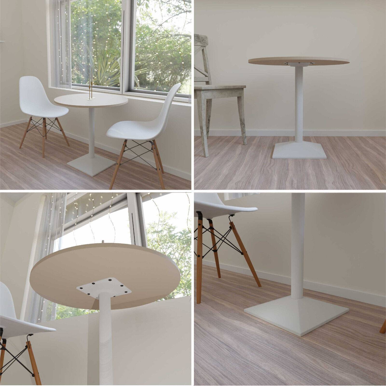 Tischgestell Modell „München“ Weiss in Single, Doppelt oder Stehtisch Variante zur Auswahl Single