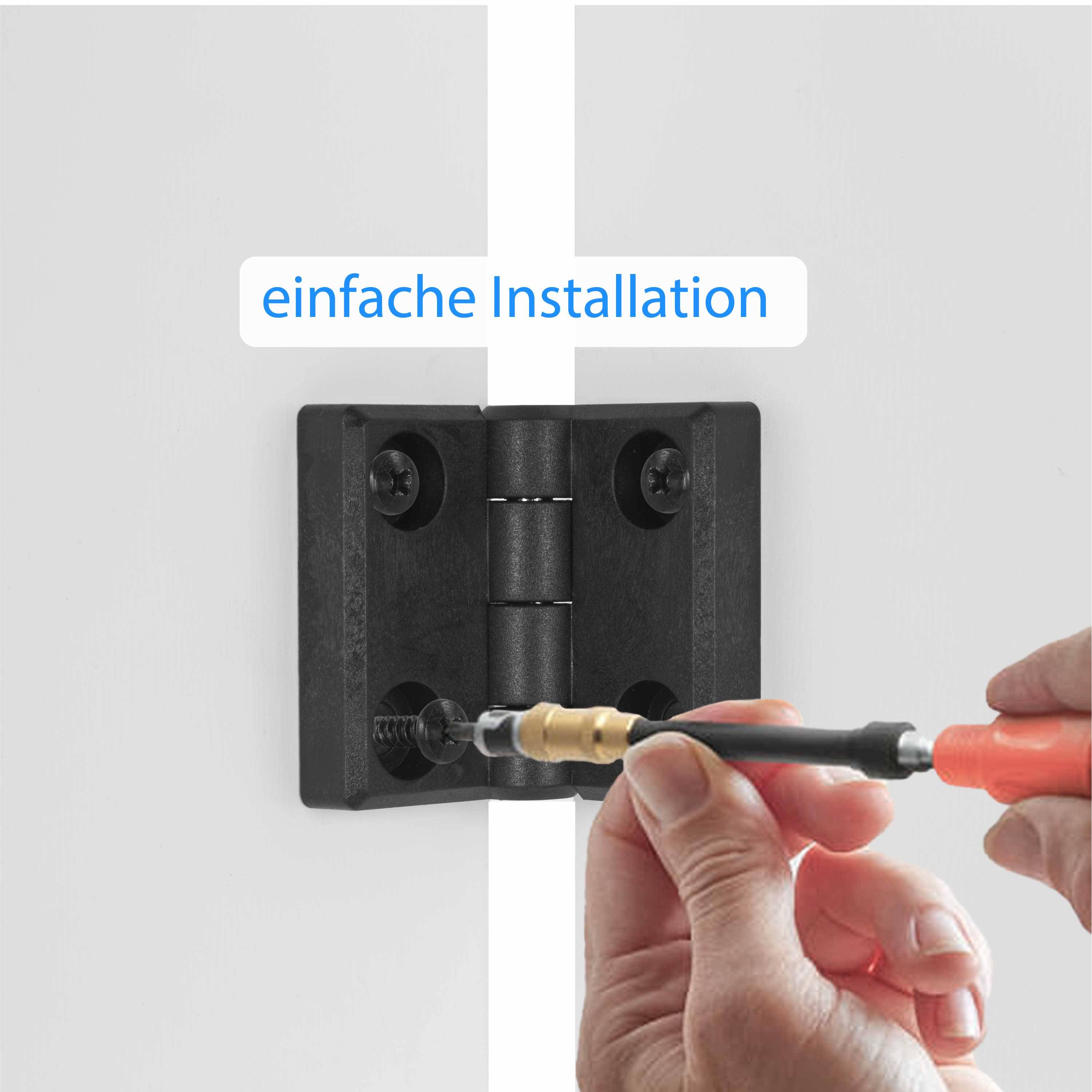 Kunststoffscharnier Nylon Kunststoff Plastik Scharnier Türband Möbelscharnier 50x44mm