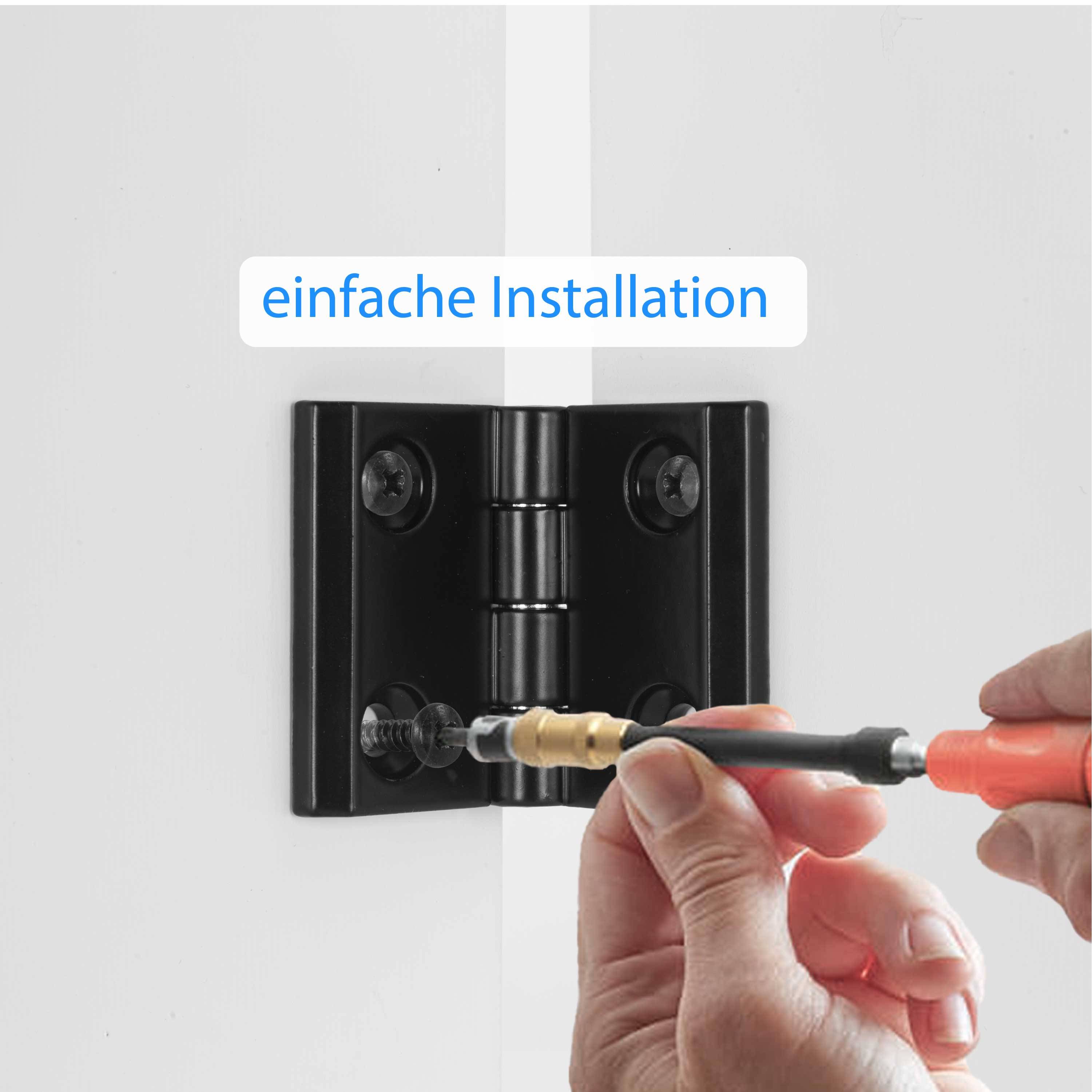 Scharnier Metallscharnier Zink 180° Metall Türband Möbelscharnier Zinkdruckguss 50x50mm